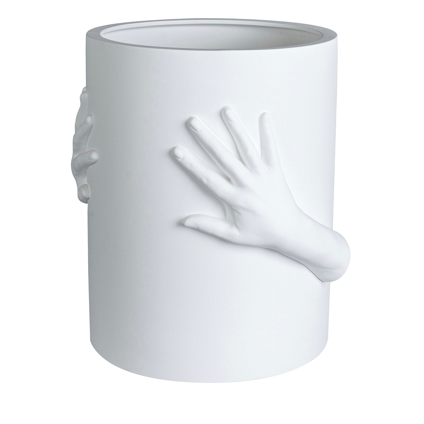 Obice David's Hands White Decorative Vase - Main view