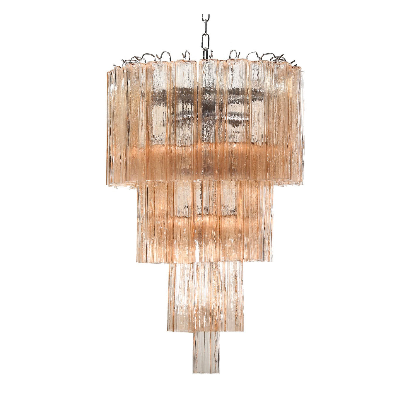 Melba Pink Glass Chandelier Bottega Veneziana | Artemest