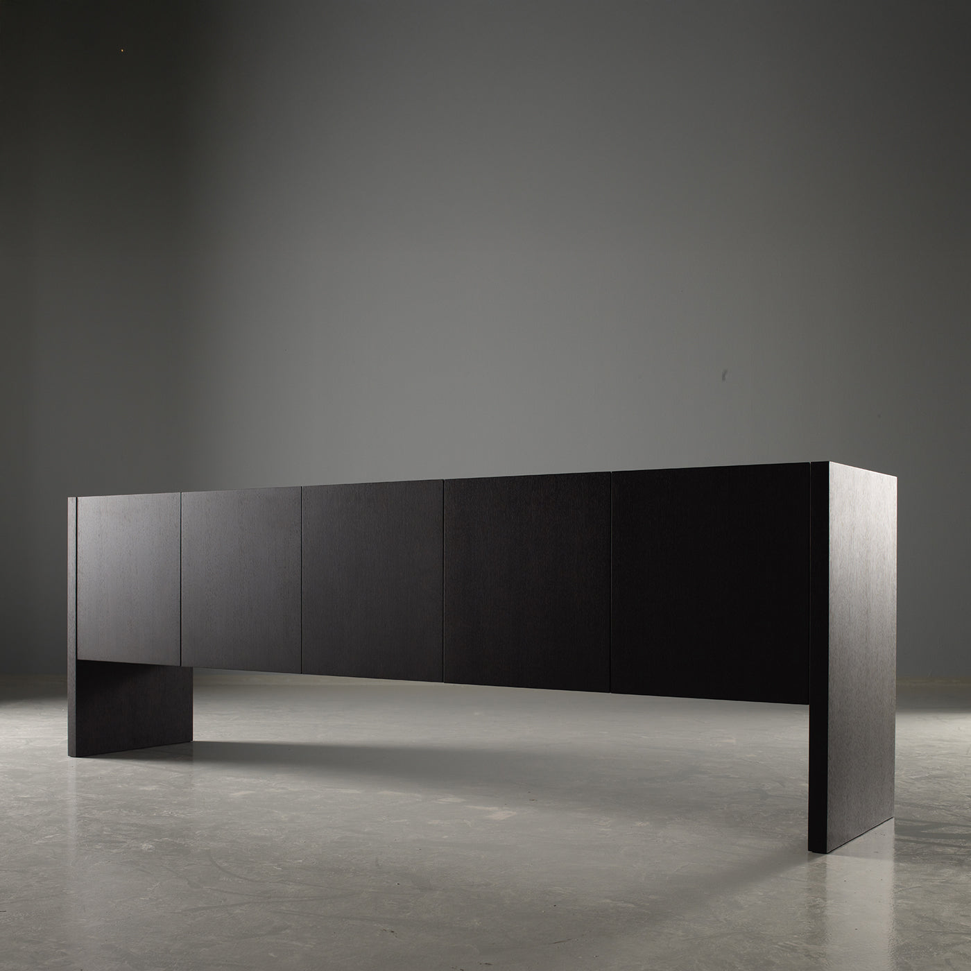 Brug brown veneered wood with matching side panels sideboard - Alternative view 2