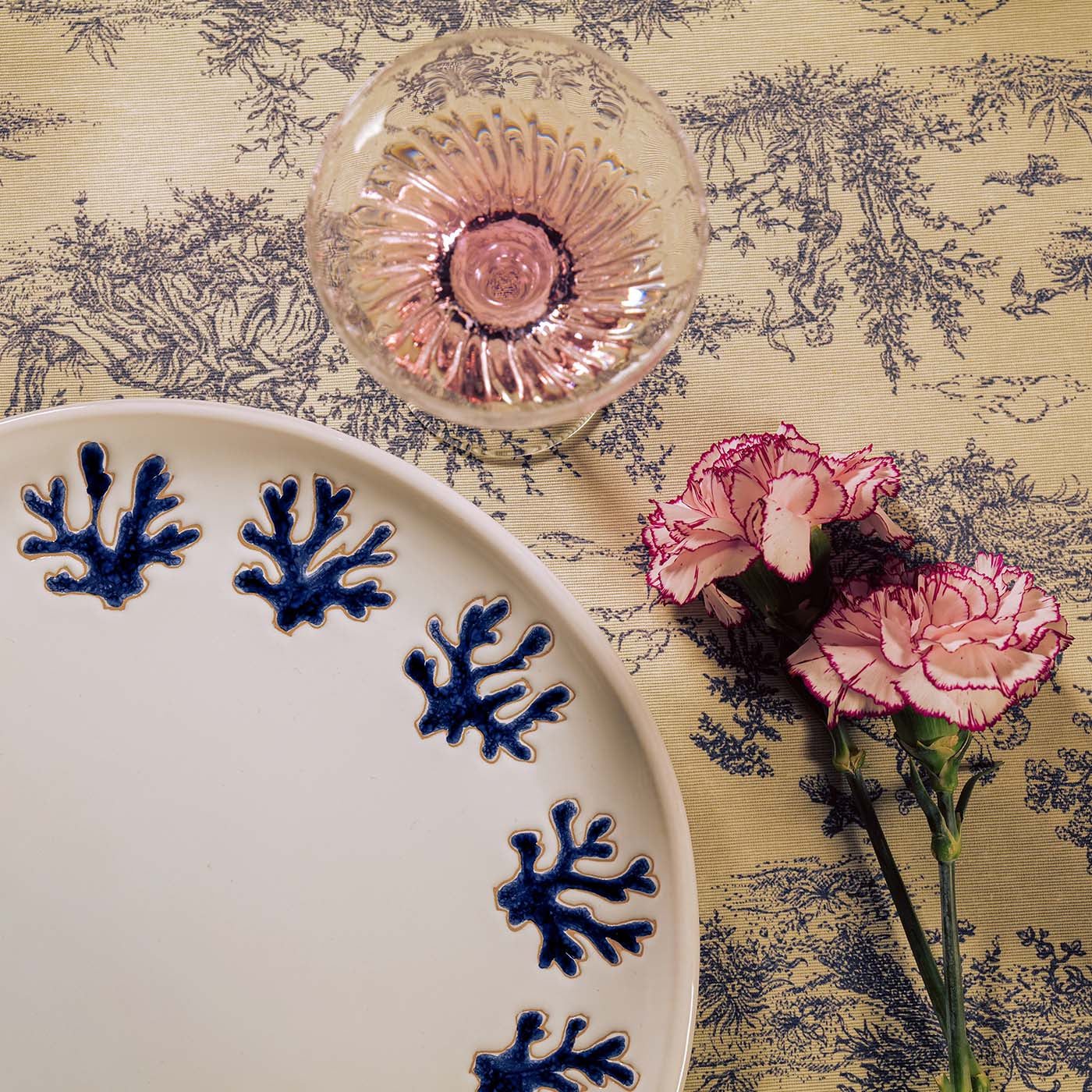 Corallo Blu Round Dinner Plate - Alternative view 4