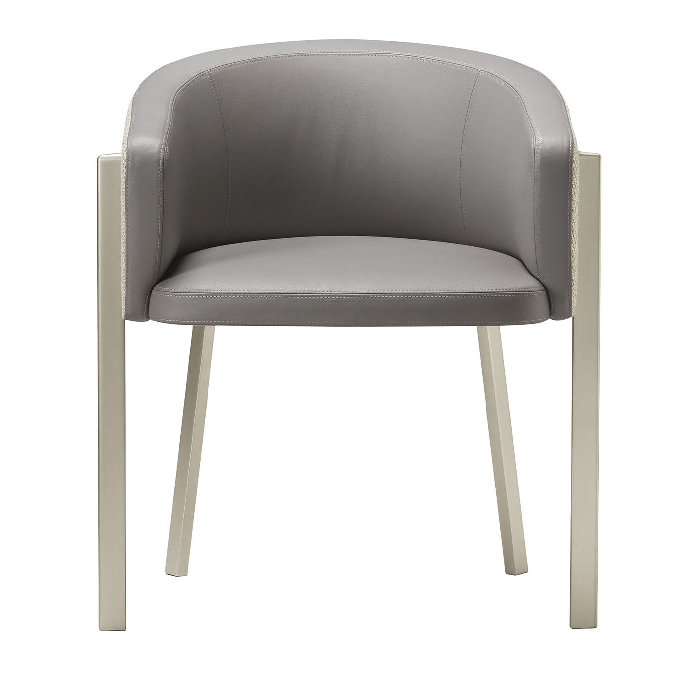 Arch Gray Leather Armchair by Richard Hutten - Main view