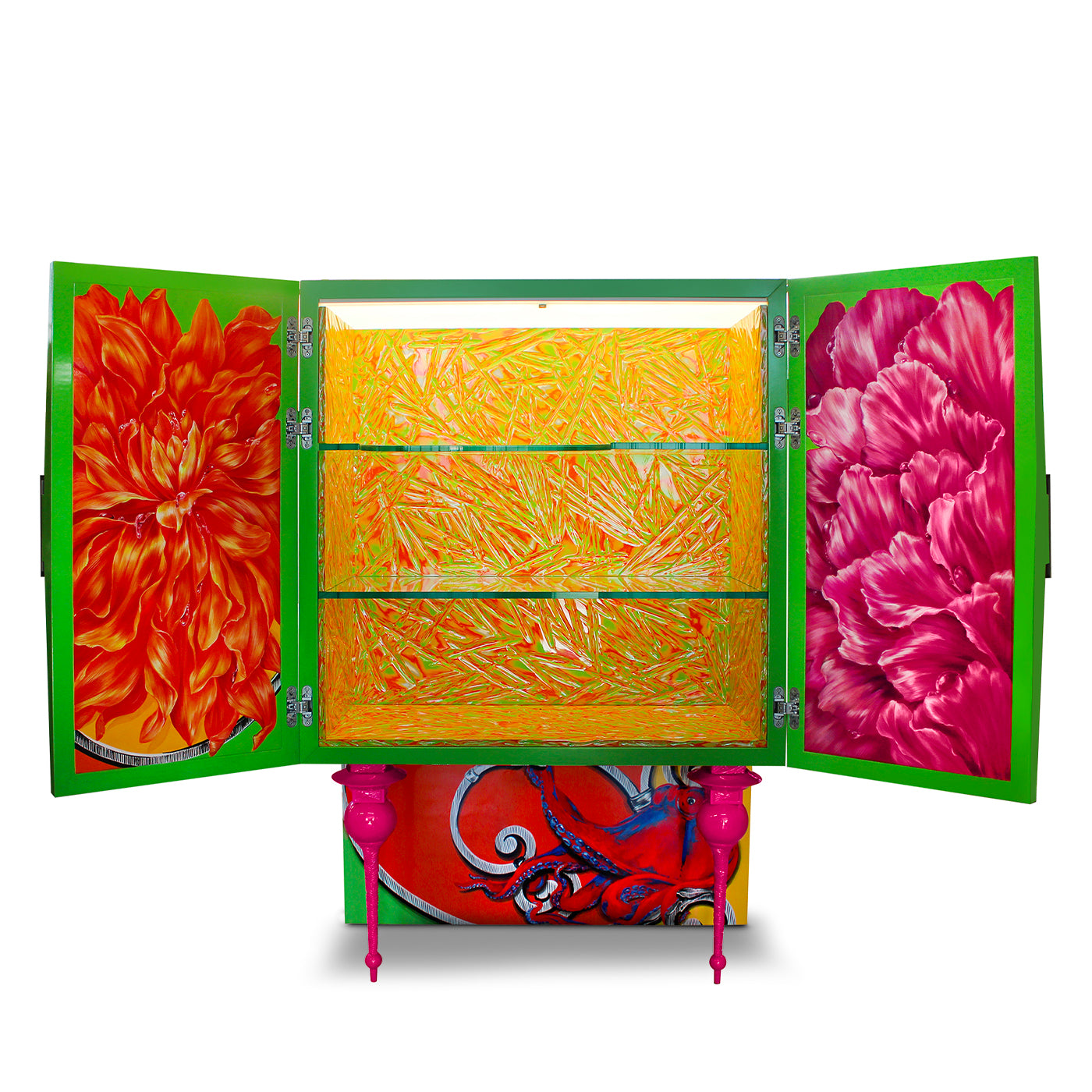 Costantino Bar Cabinet Flower by Carlo Rampazzi - Alternative view 2