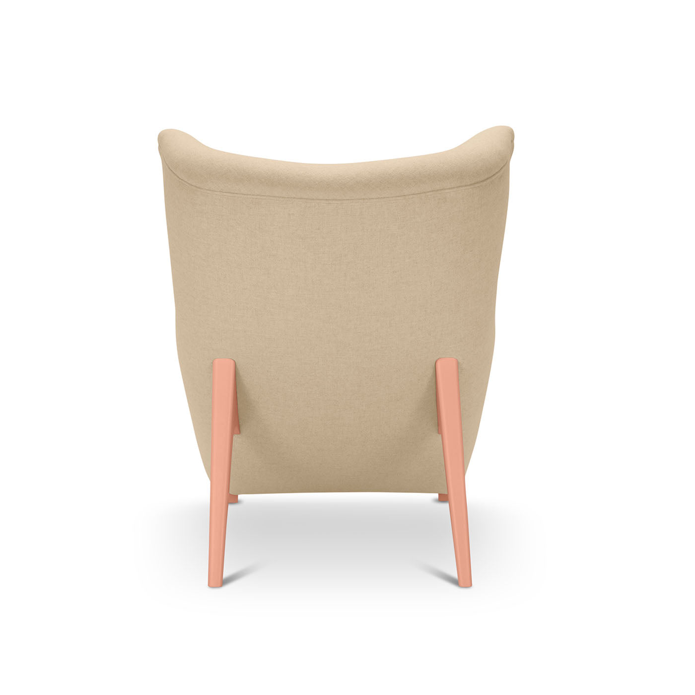 Gea Beige and Pink Low Armchair By Giovanni Tommaso Garattoni - Vue alternative 3