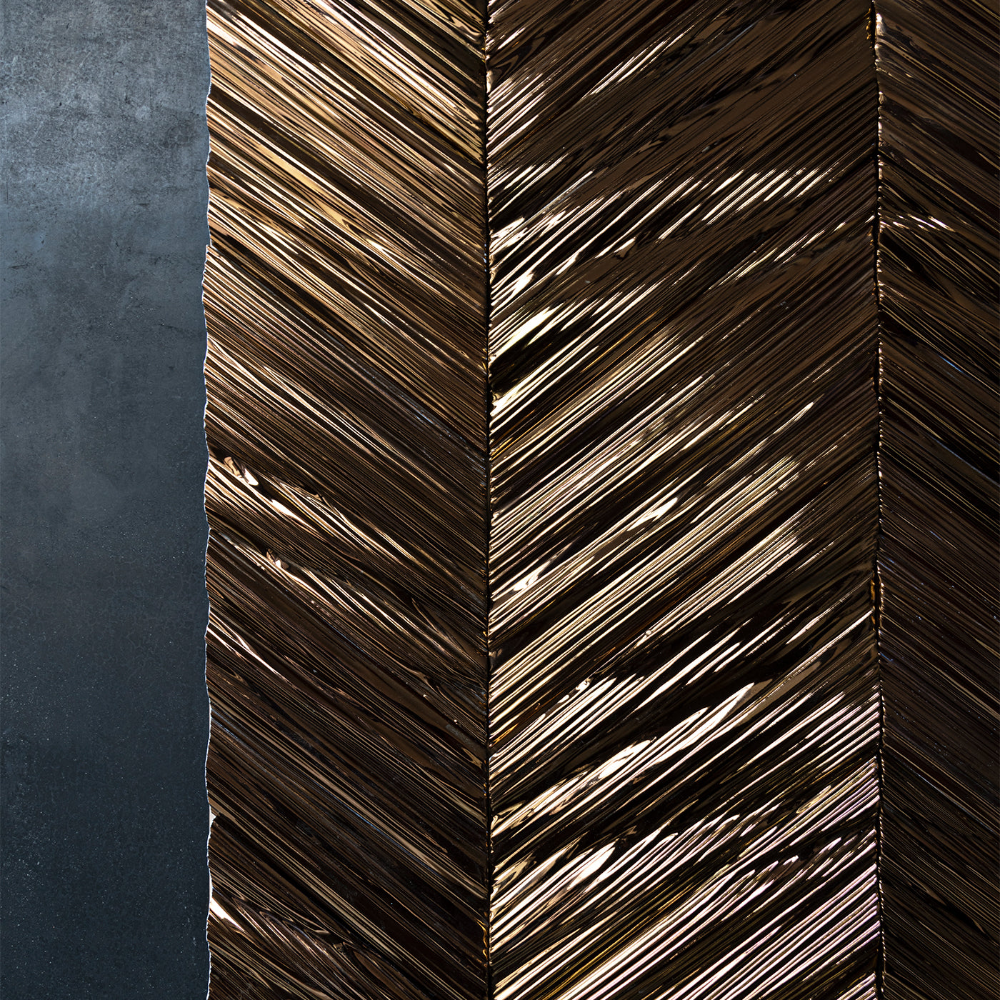 Calipso Bronzed Wall Covering by Giacomo Totti - Alternative view 1