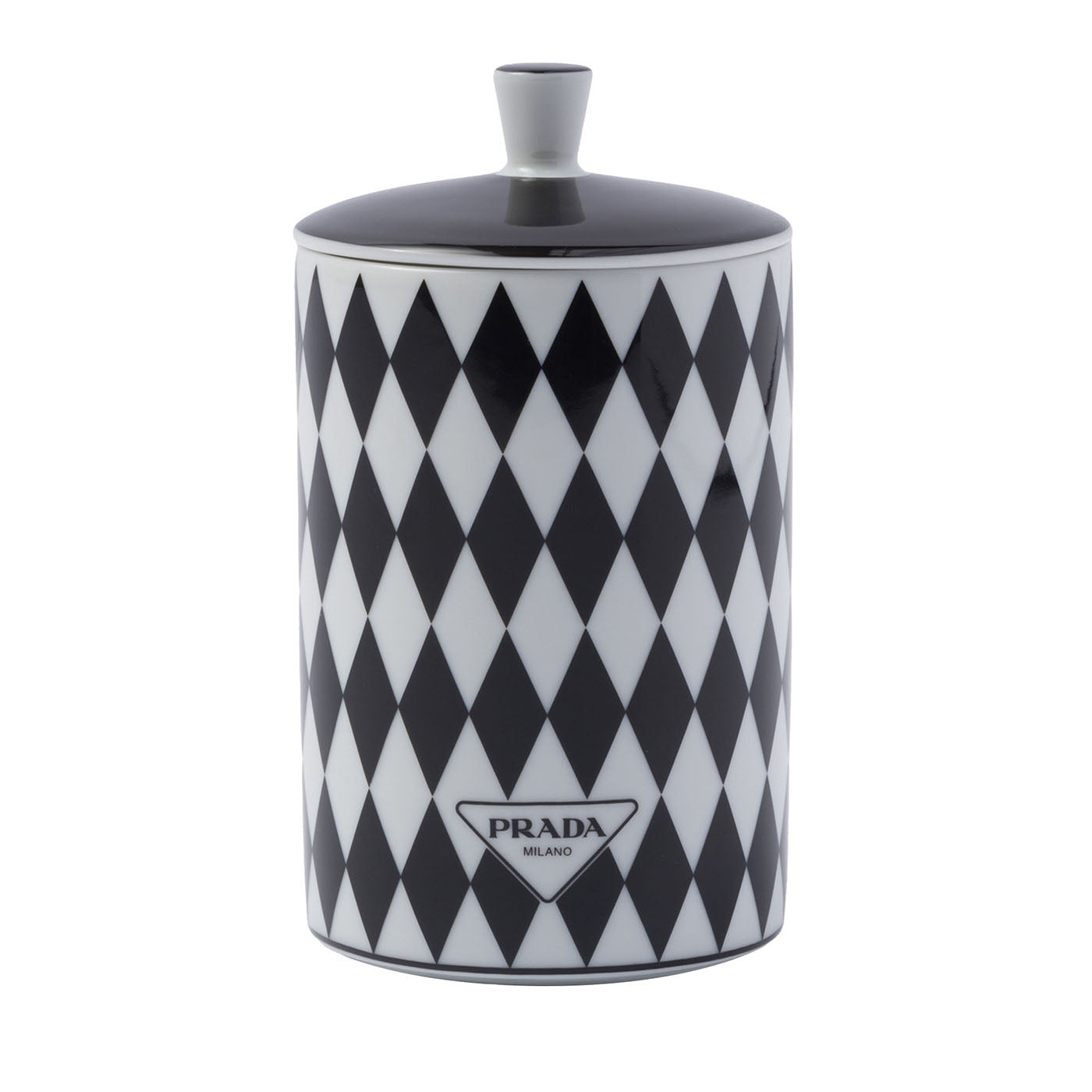 Checkerboard Porcelain Scented Candle  - Main view