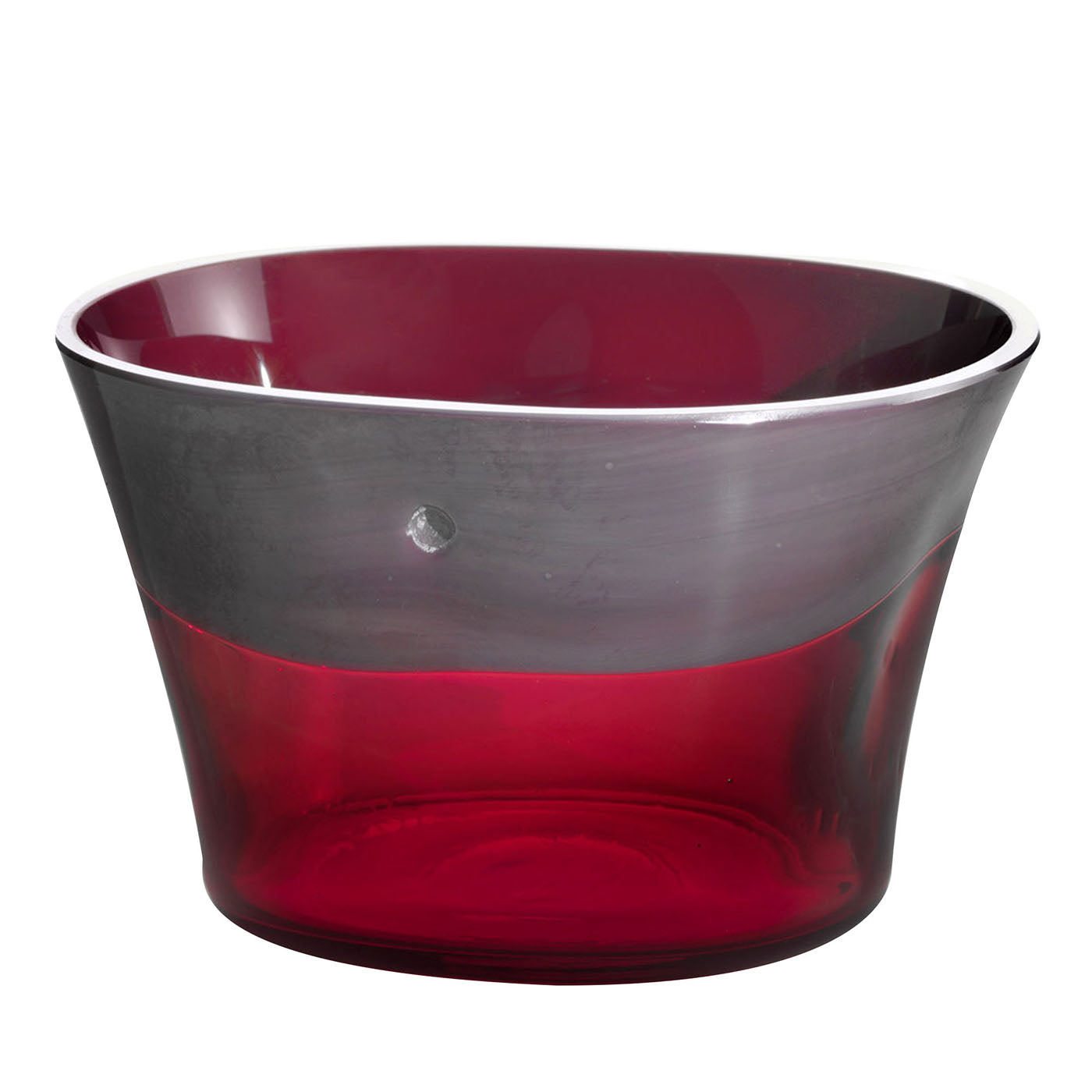 Dandy Small Gray & Cranberry Bowl by Stefano Marcato - Main view