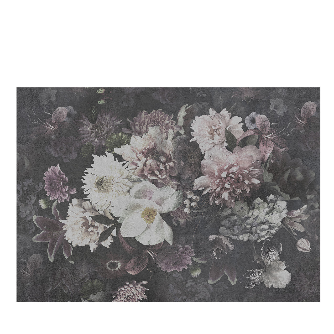 Papel pintado texturizado Flores en flor - Vista principal