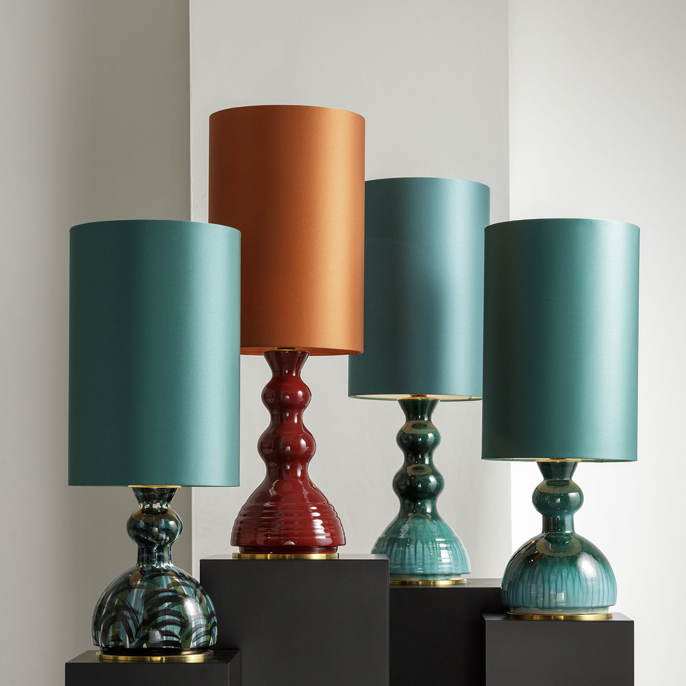CL2123/VG Allegra Green & Turquoise Table Lamp - Alternative view 2