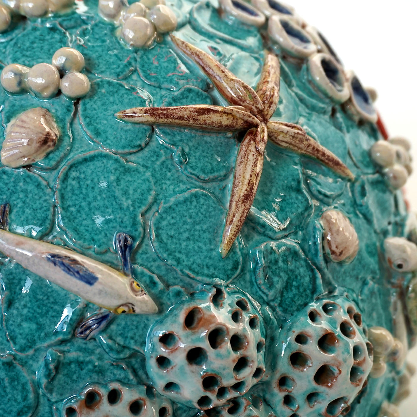 Oceano Spherical Polychrome Sculpture - Alternative view 1