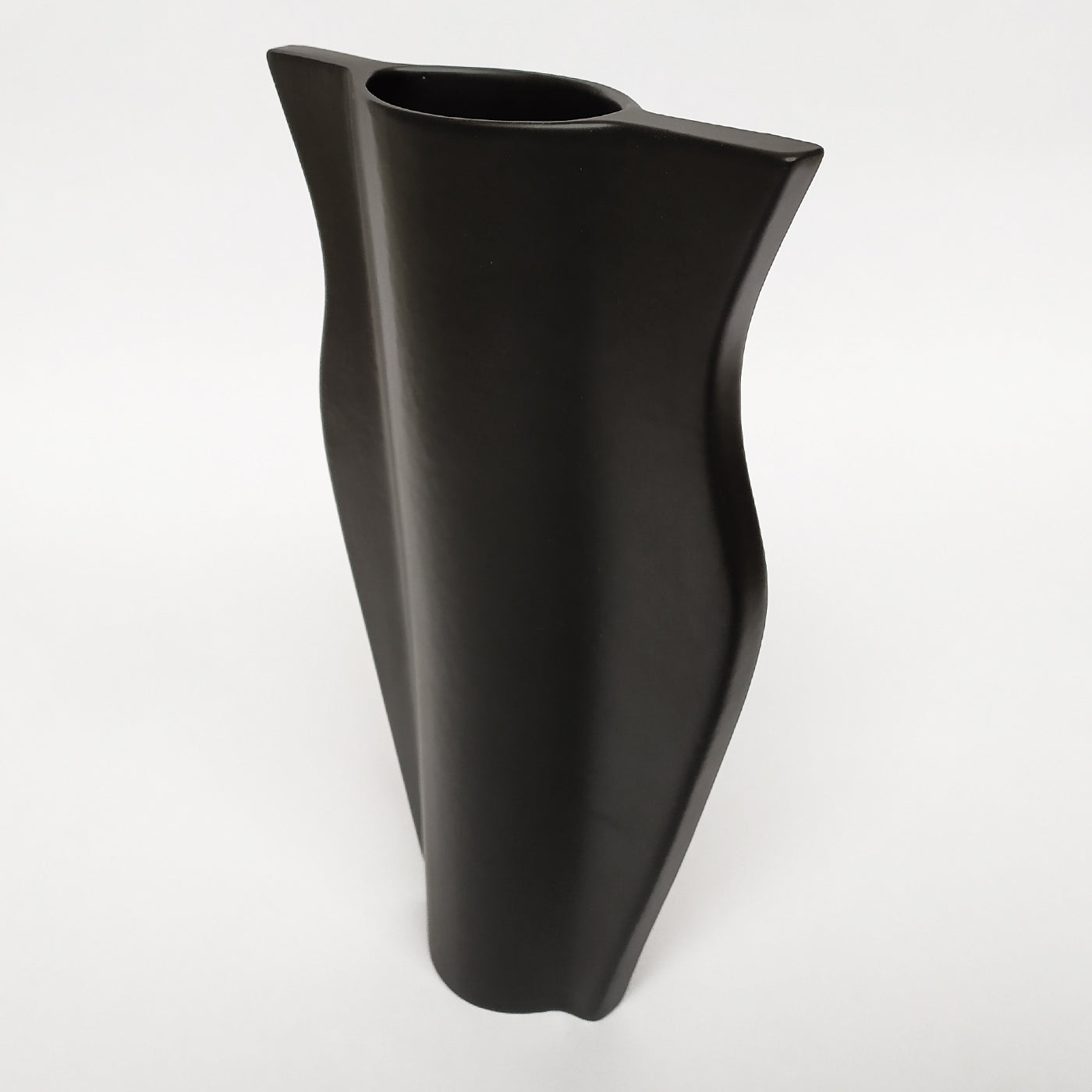 Schiacciati Matte Black Vase - Alternative view 1