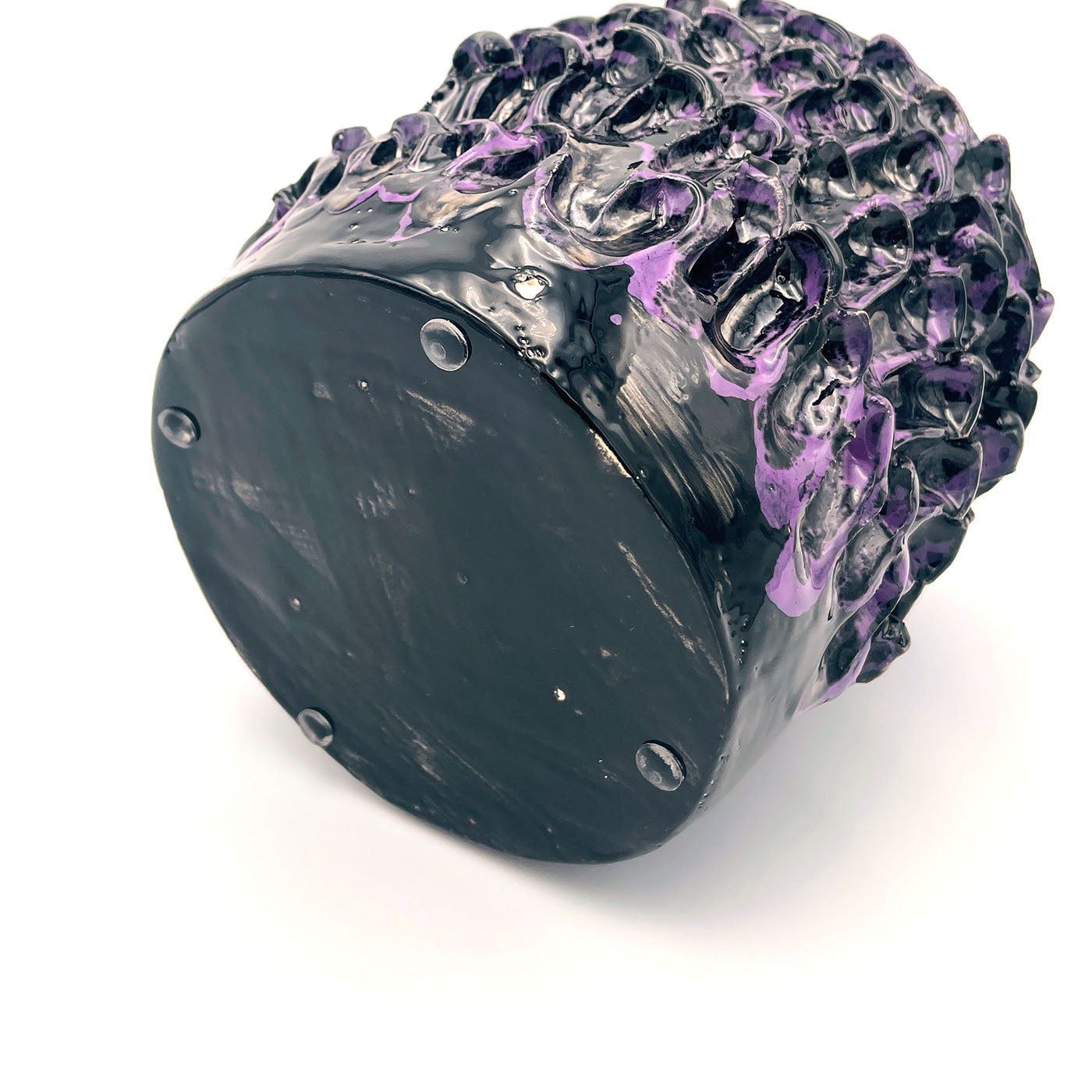 Vaso Onda metallizzato viola e nero - Vista alternativa 5