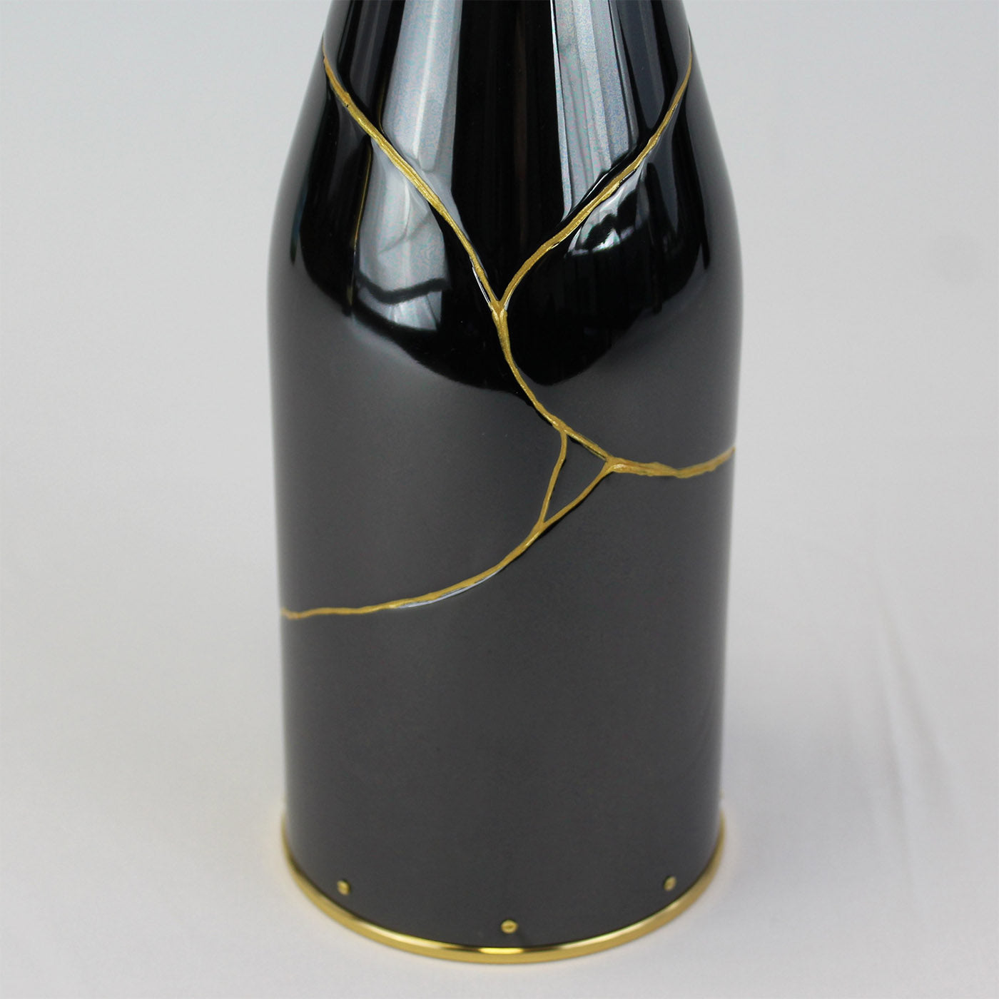 Schwarzer Kintsugi Champagner Deckel - Alternative Ansicht 1