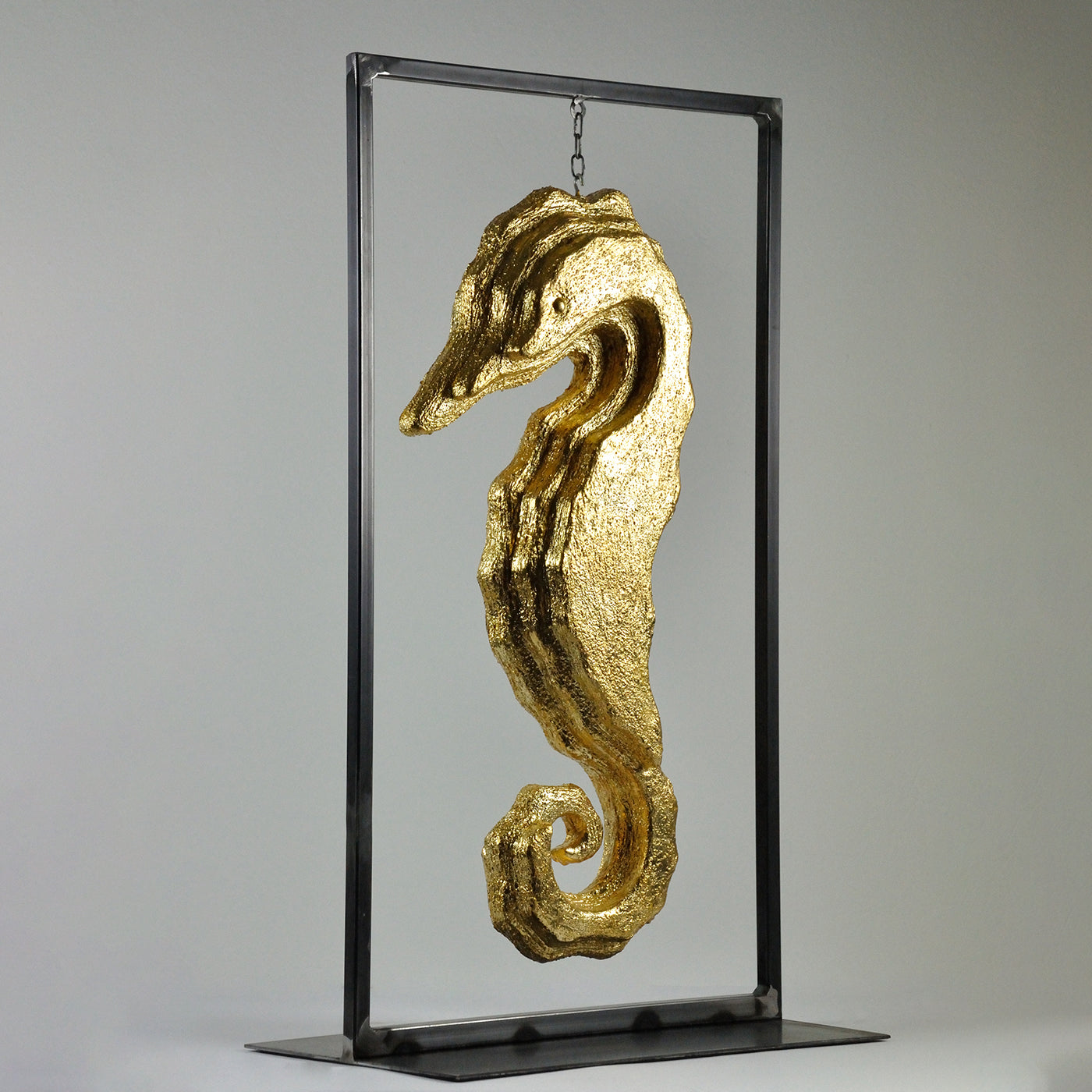 Gold Seahorse Framed Sculpture - Alternative view 3