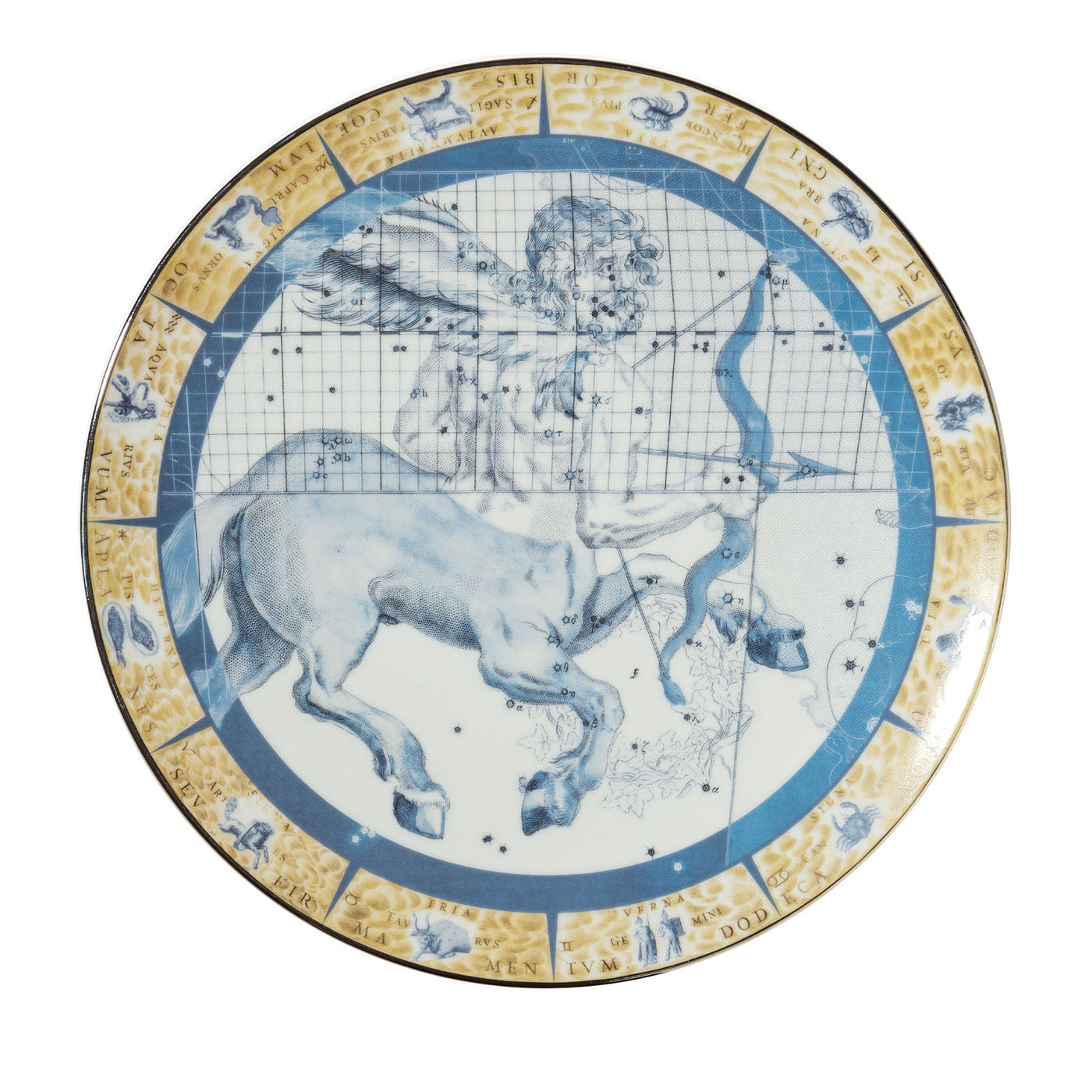 Plato decorativo de porcelana Zodiacus Sagitario - Vista principal