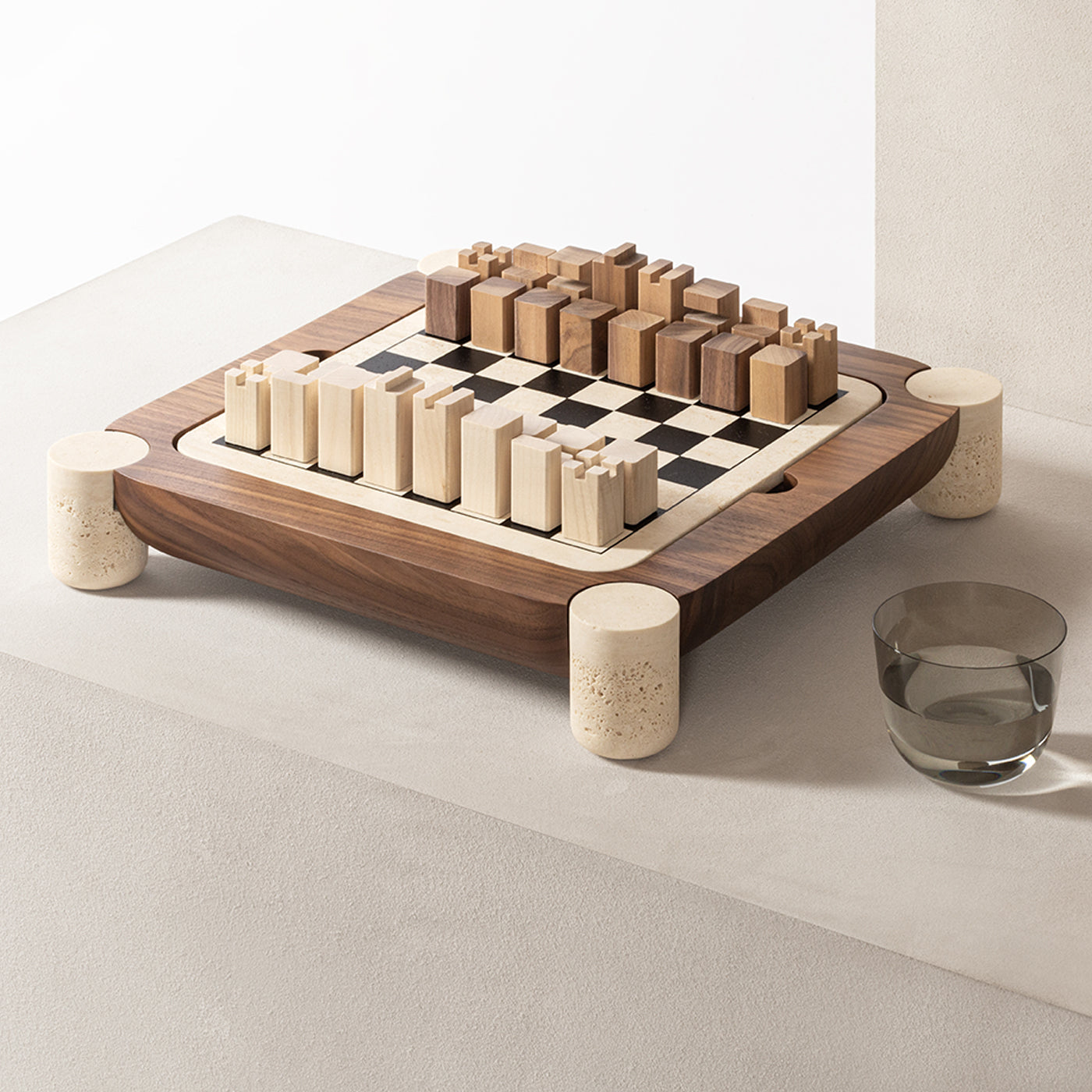 Mocambo Chess Draughts Game Set Design by Simone Fanciullacci - Vue alternative 5