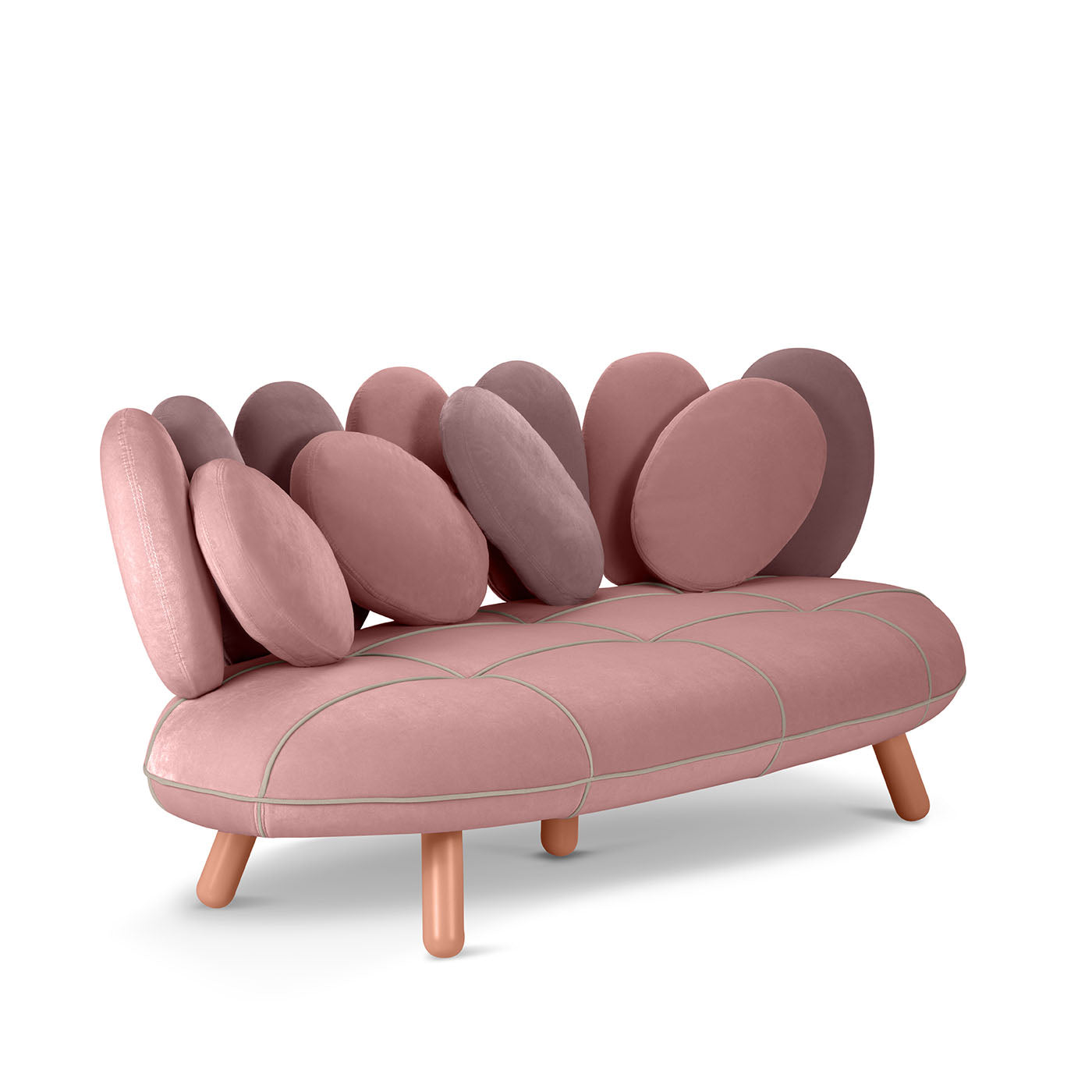 Jelly Pink 3-Seater Sofa By Simone Micheli - Alternative view 2