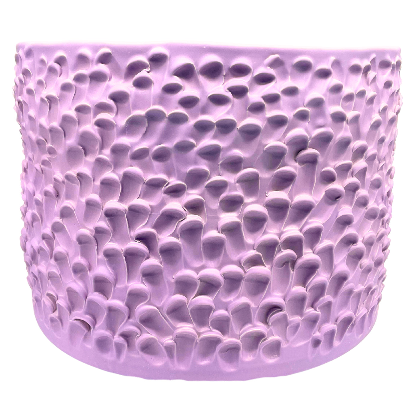 Vaso in Ceramica Tubone Serie Onda Lilla Campanula - Vista alternativa 2