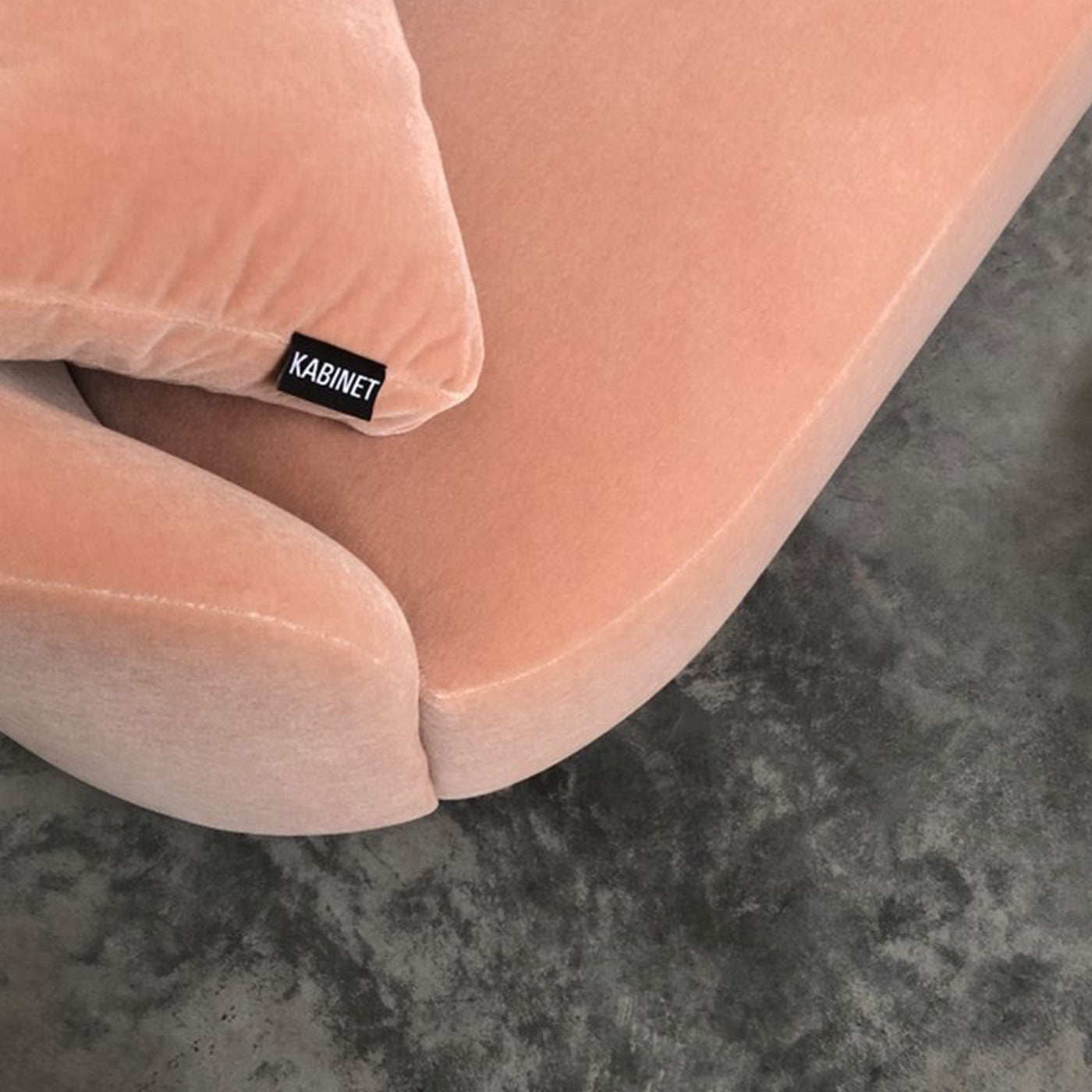 Cottonflower Sofa in Blush Velvet - Alternative view 1