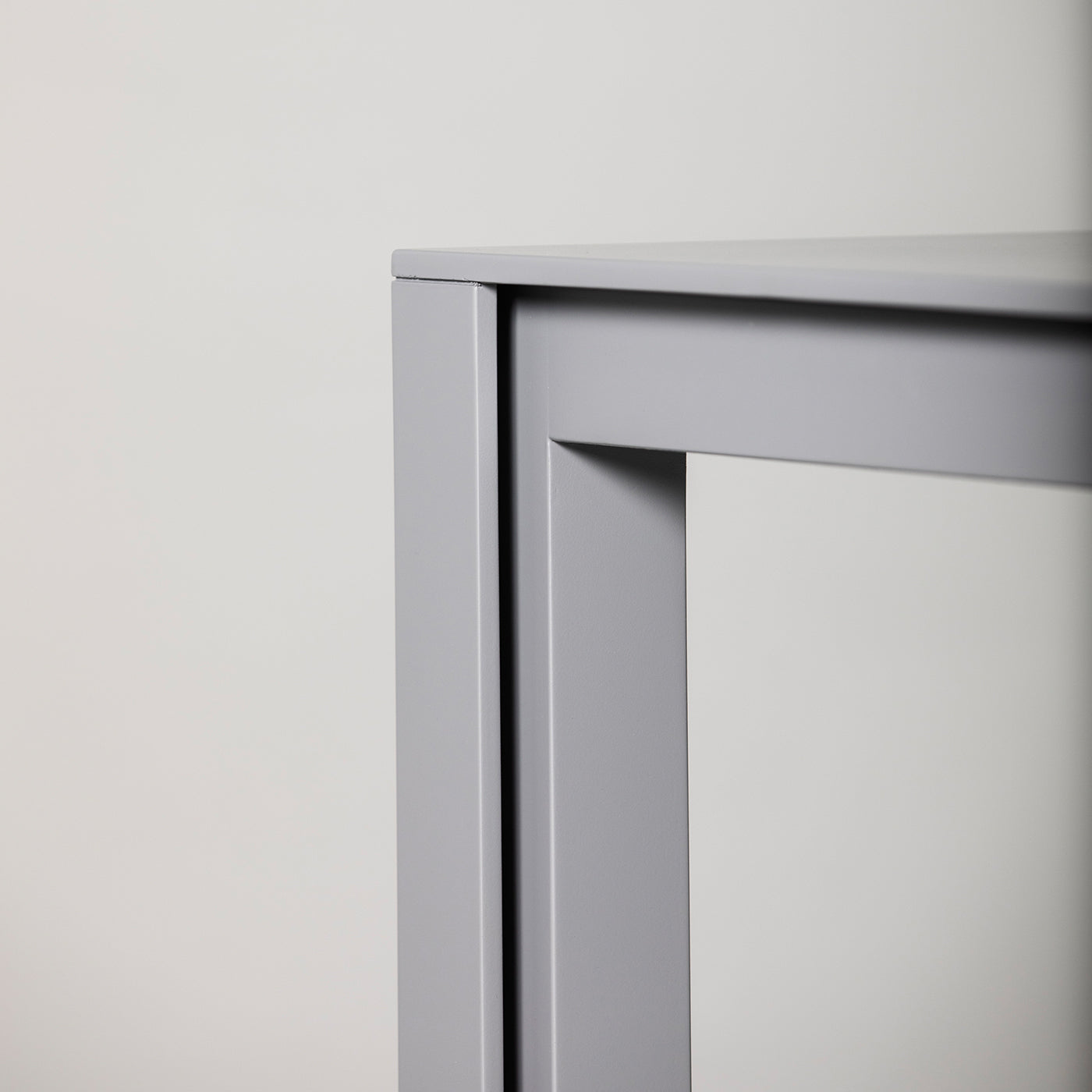 Matte Gray Lacquered Wood Console  - Alternative view 3