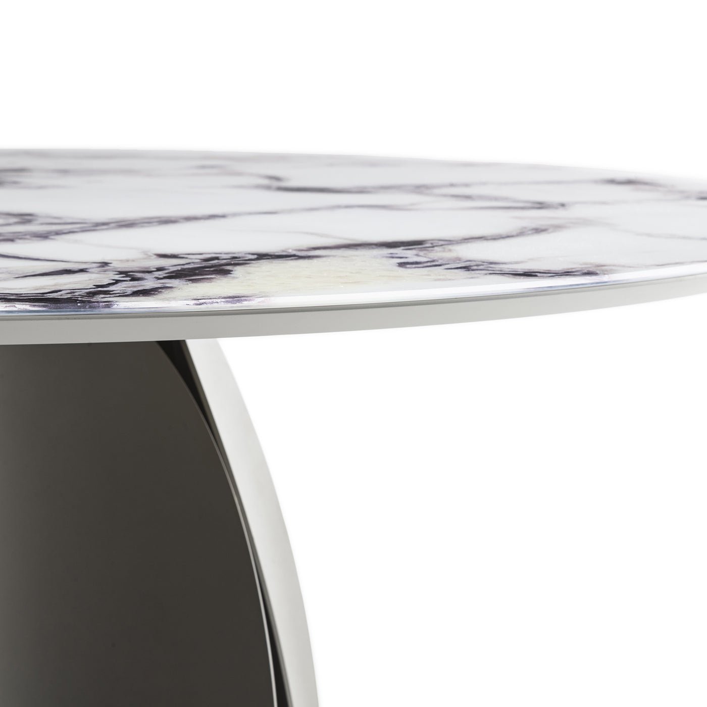 Tulipano Großer Runder Tisch Trinity mit Marmor-Effekt - Alternative Ansicht 1