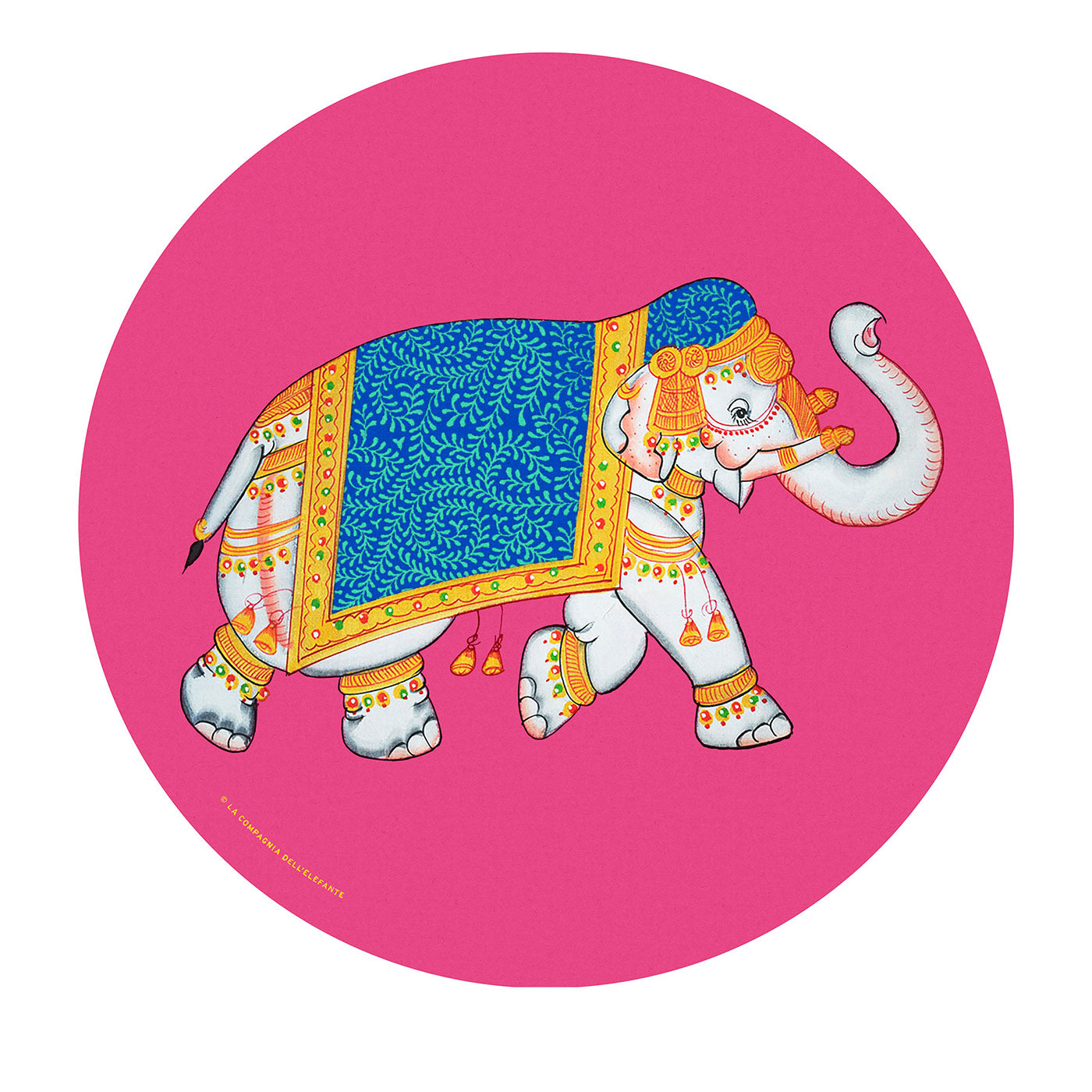 Juego de 2 manteles individuales rosa elefante - Vista principal