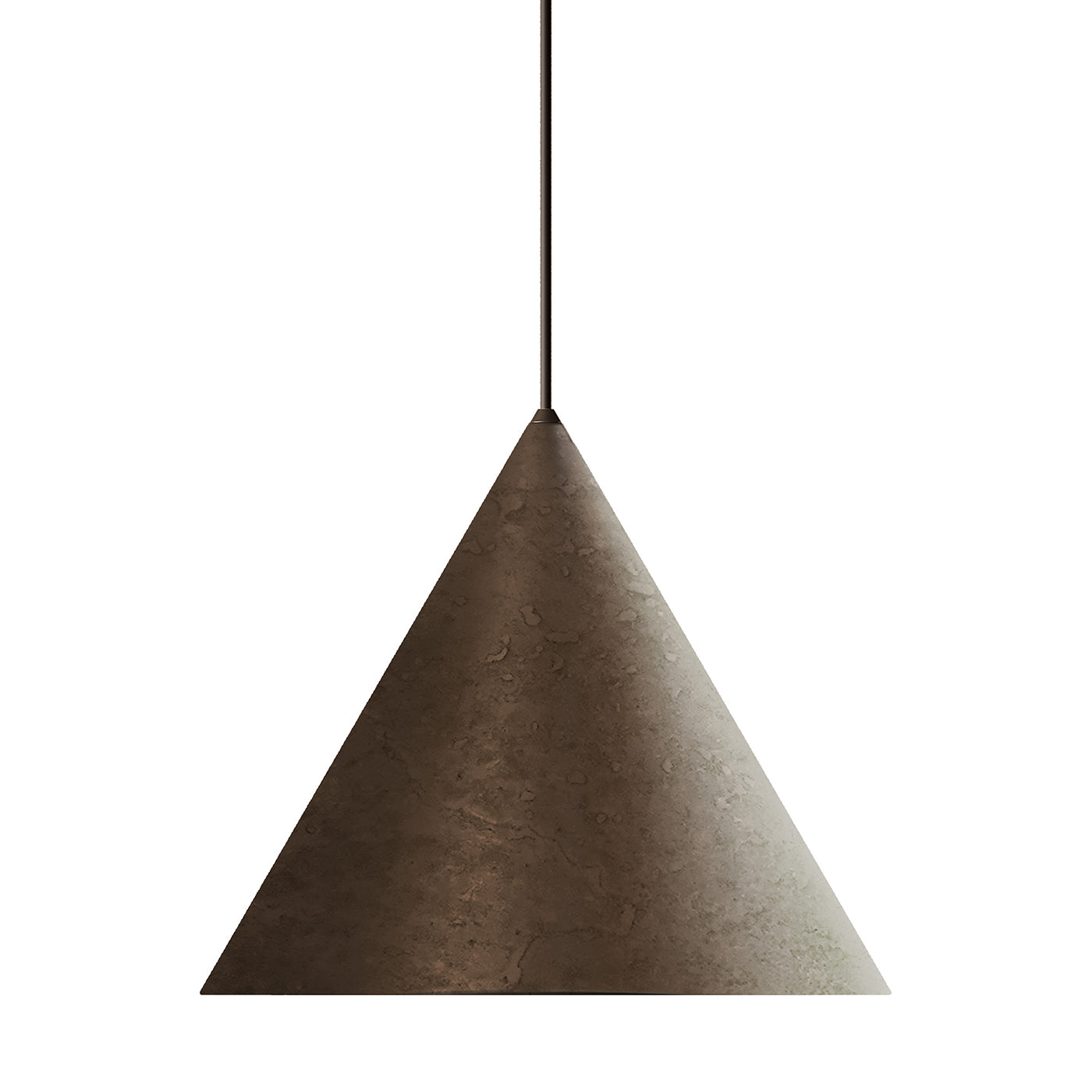 Cone Large Iron Suspension Lamp - Vue principale