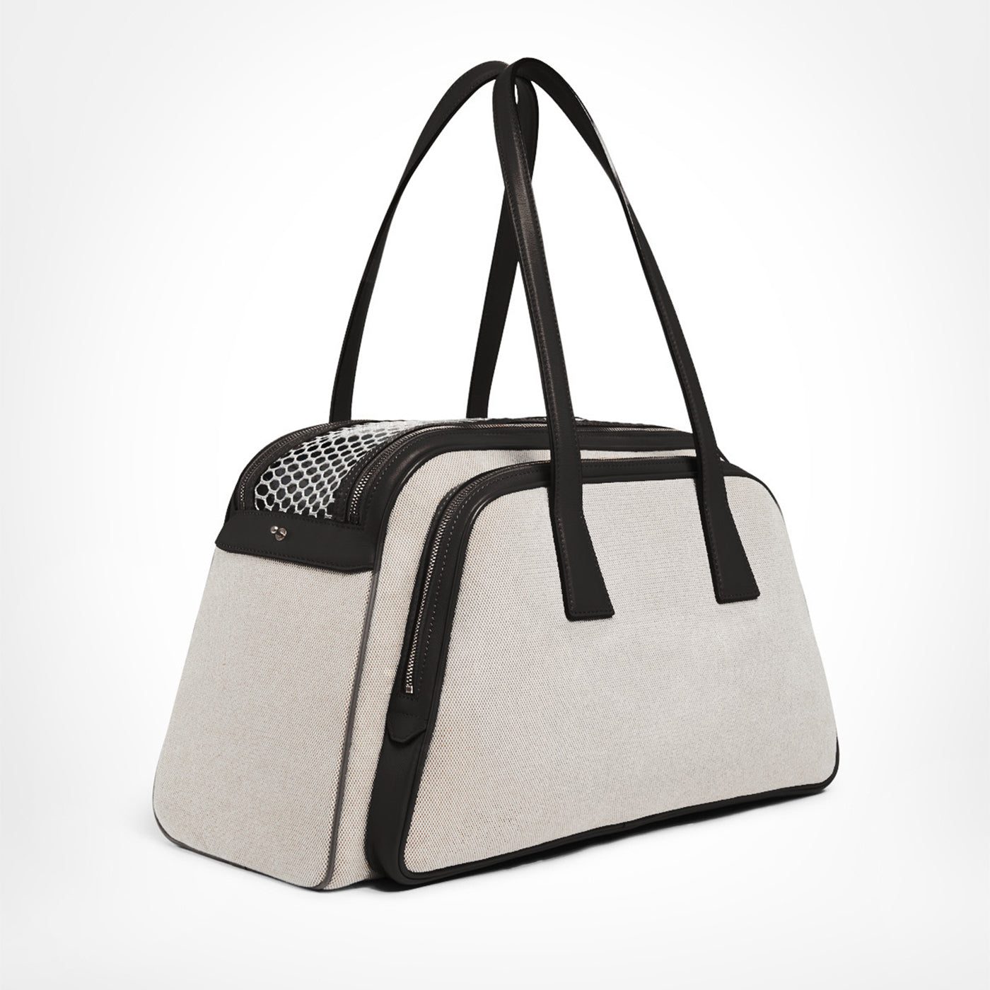 Lola Black & Beige Pet Carrier Bag - Alternative view 3