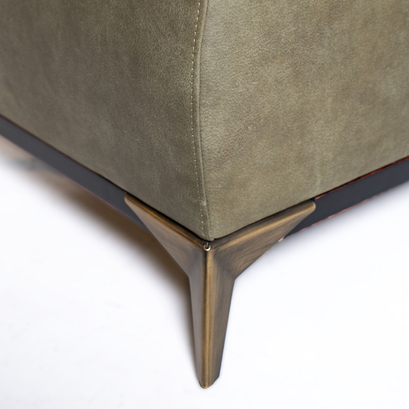 Agostina Green Leather Armchair - Alternative view 2