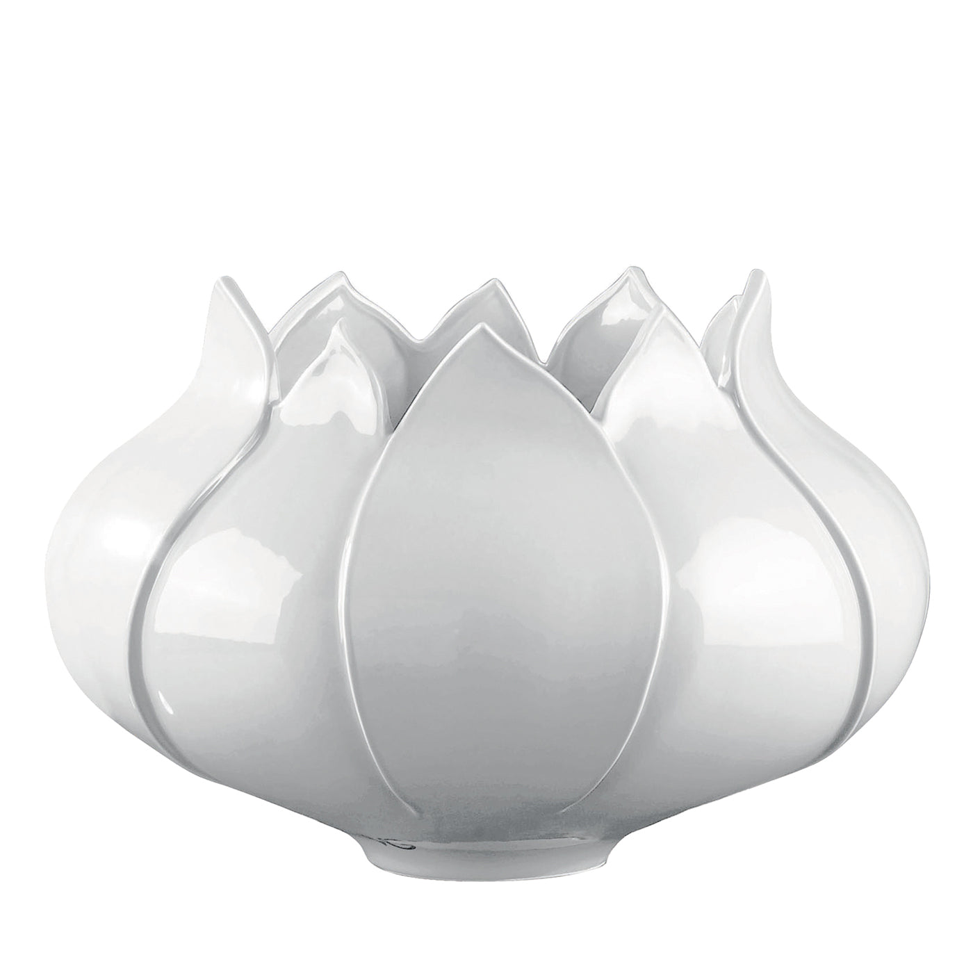 Tulipano Small White Vase - Main view