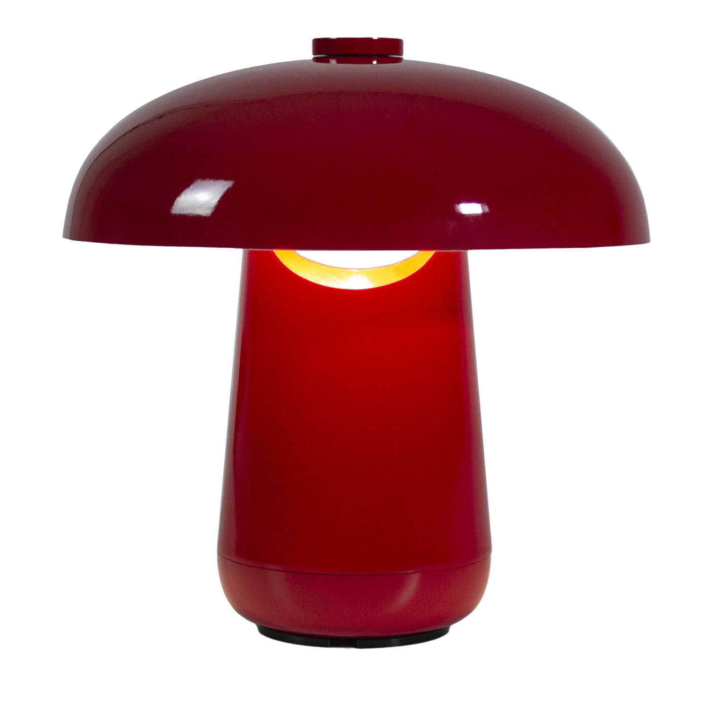 Ongo Bon Ton Lampe à poser laquée rouge - Vue principale