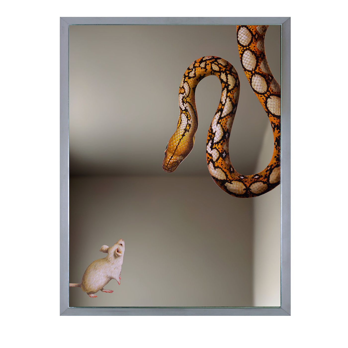 Duello Silenzioso Oil Painting on Wall Mirror #2 By Giuseppe Caiafa - Main view