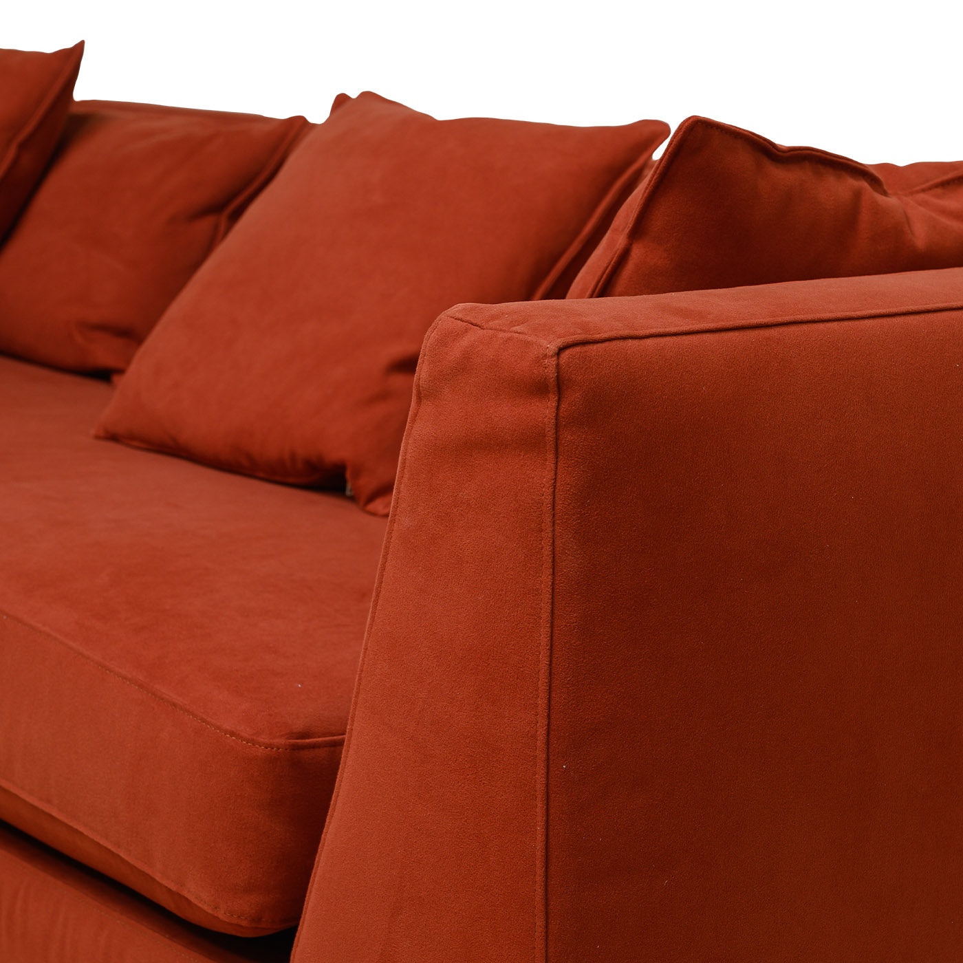 Paris 3-Seater Red Sofa - Alternative view 1