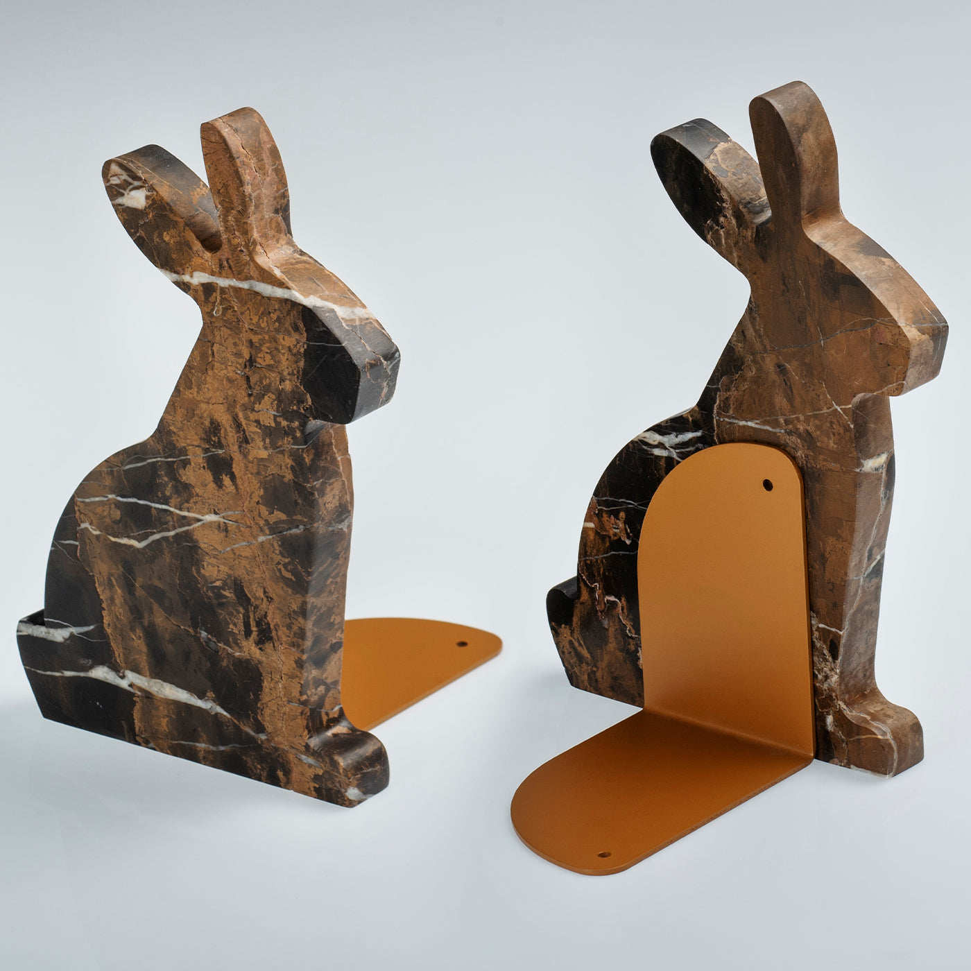 Bunny Black and Gold Right Bookend by Alessandra Grasso - Alternative view 2