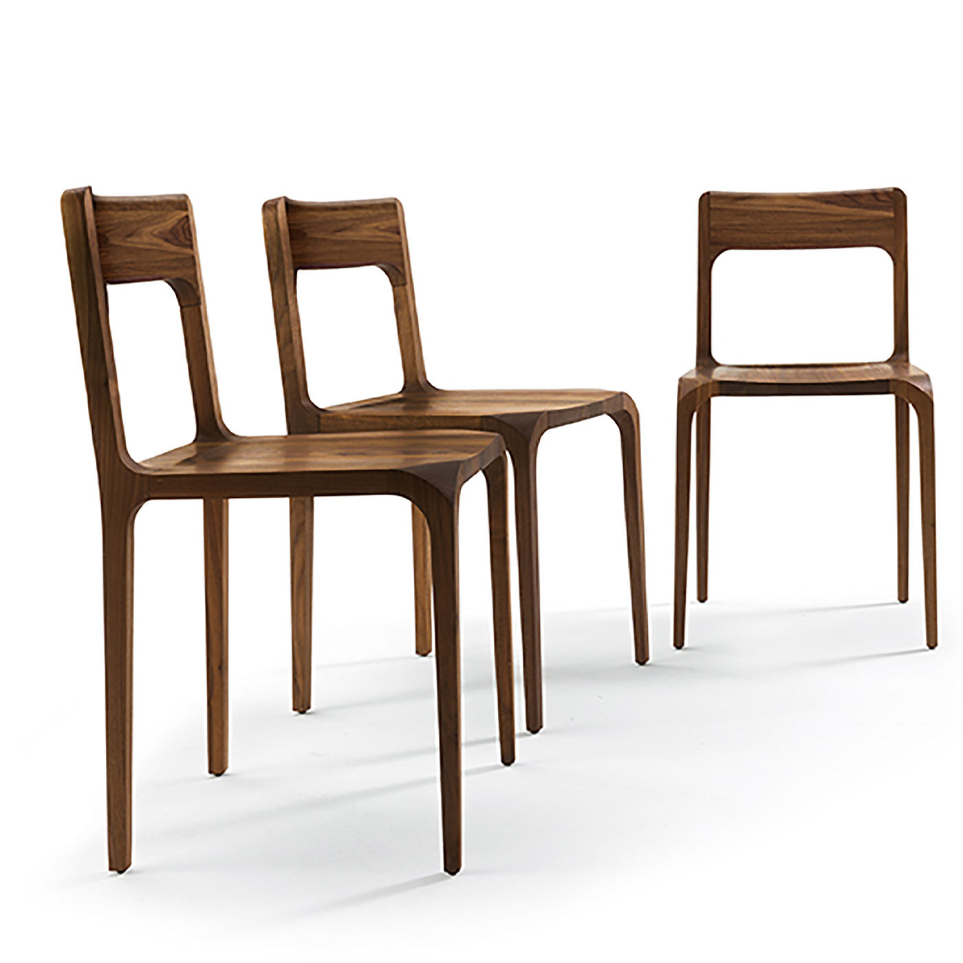 Schlanker Stuhl aus Nussbaumholz von Karim Rashid - Alternative Ansicht 1