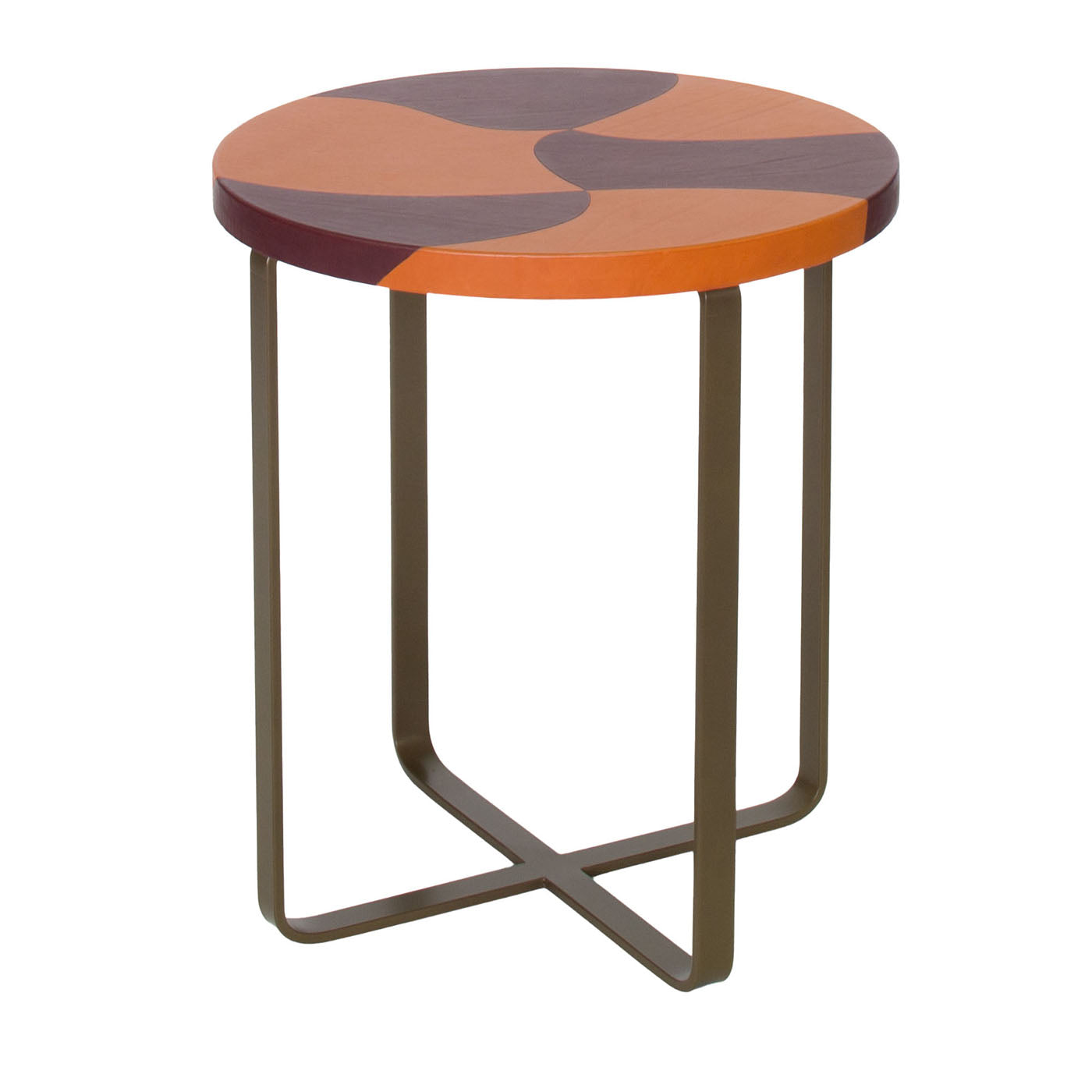 Isole Tigre Round Polychrome Side Table by Nestor Perkal - Main view