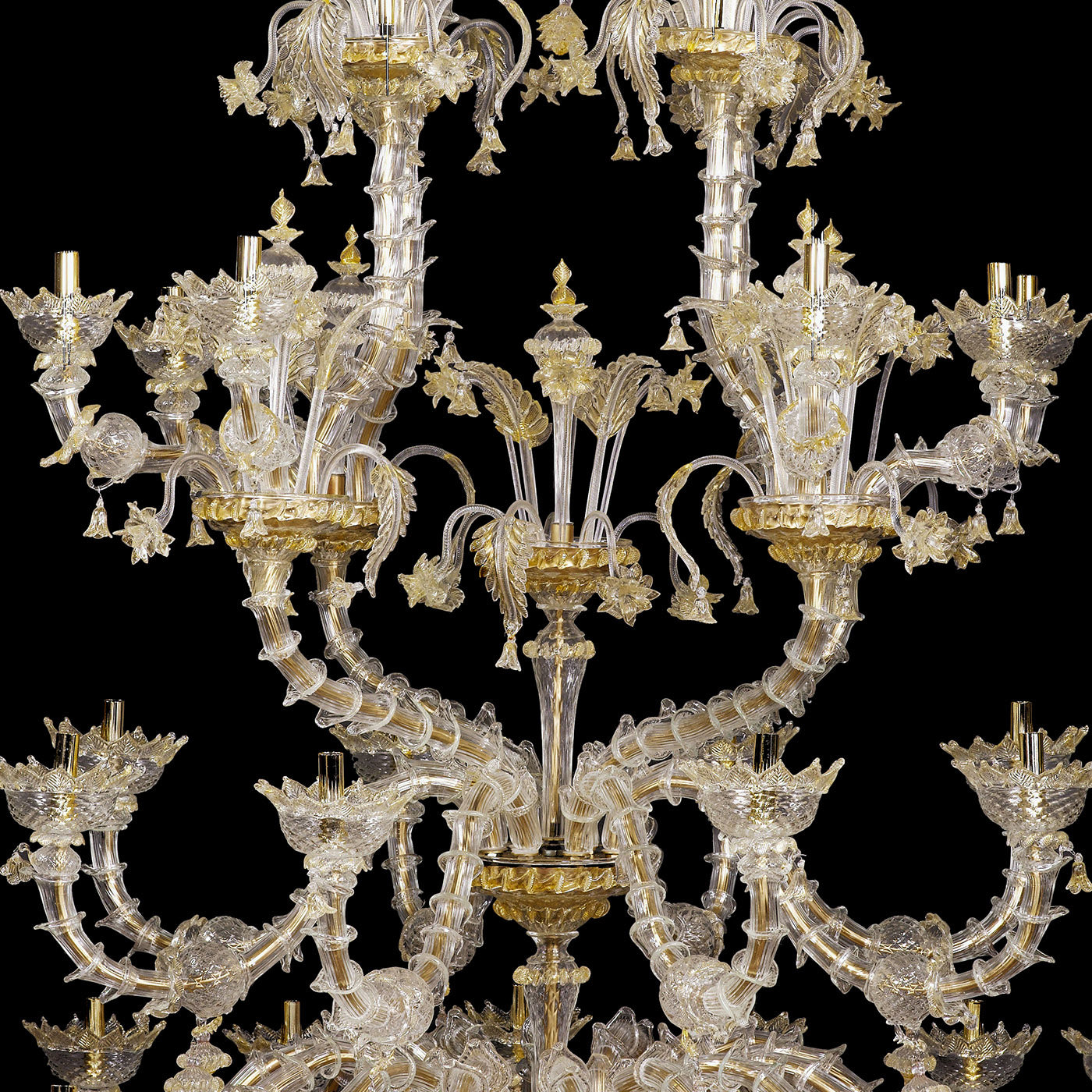 Rezzonico-style Gold and Crystal Chandelier #2 - Alternative view 4