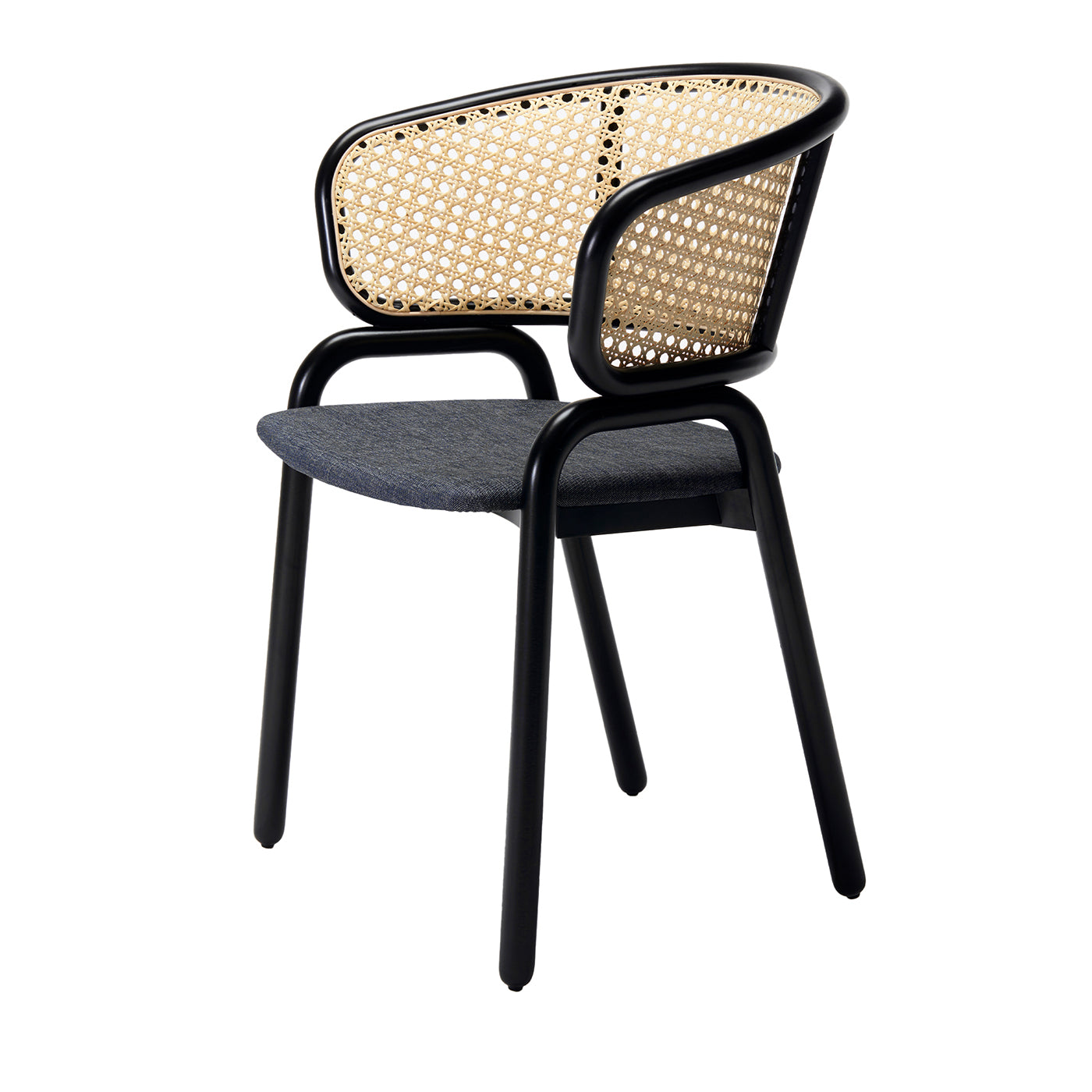 Frantz 981 Black Chair by Gil Sheffi & Yoav Avinoam - Tekhne Collection - Main view