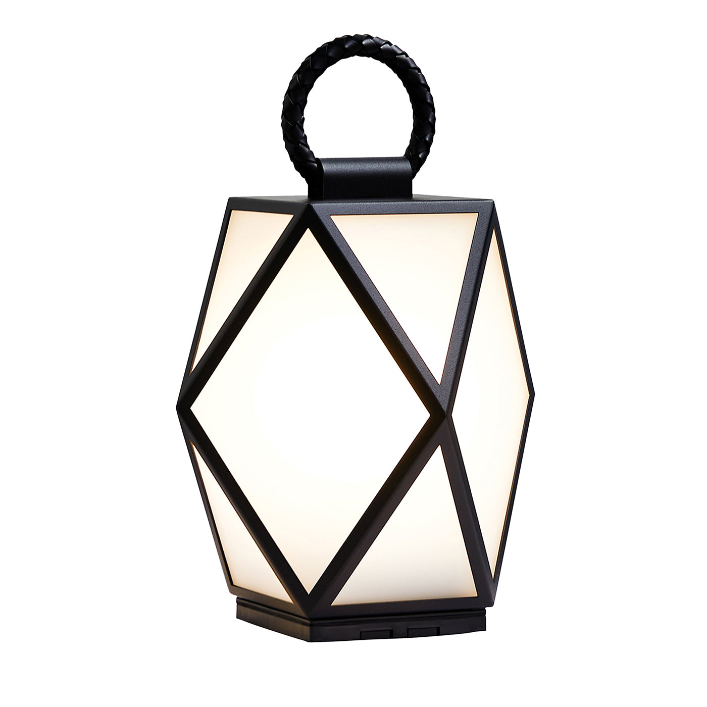 Muse Rechargeable Small Black Outdoor Lantern by Tristan Auer - Main view