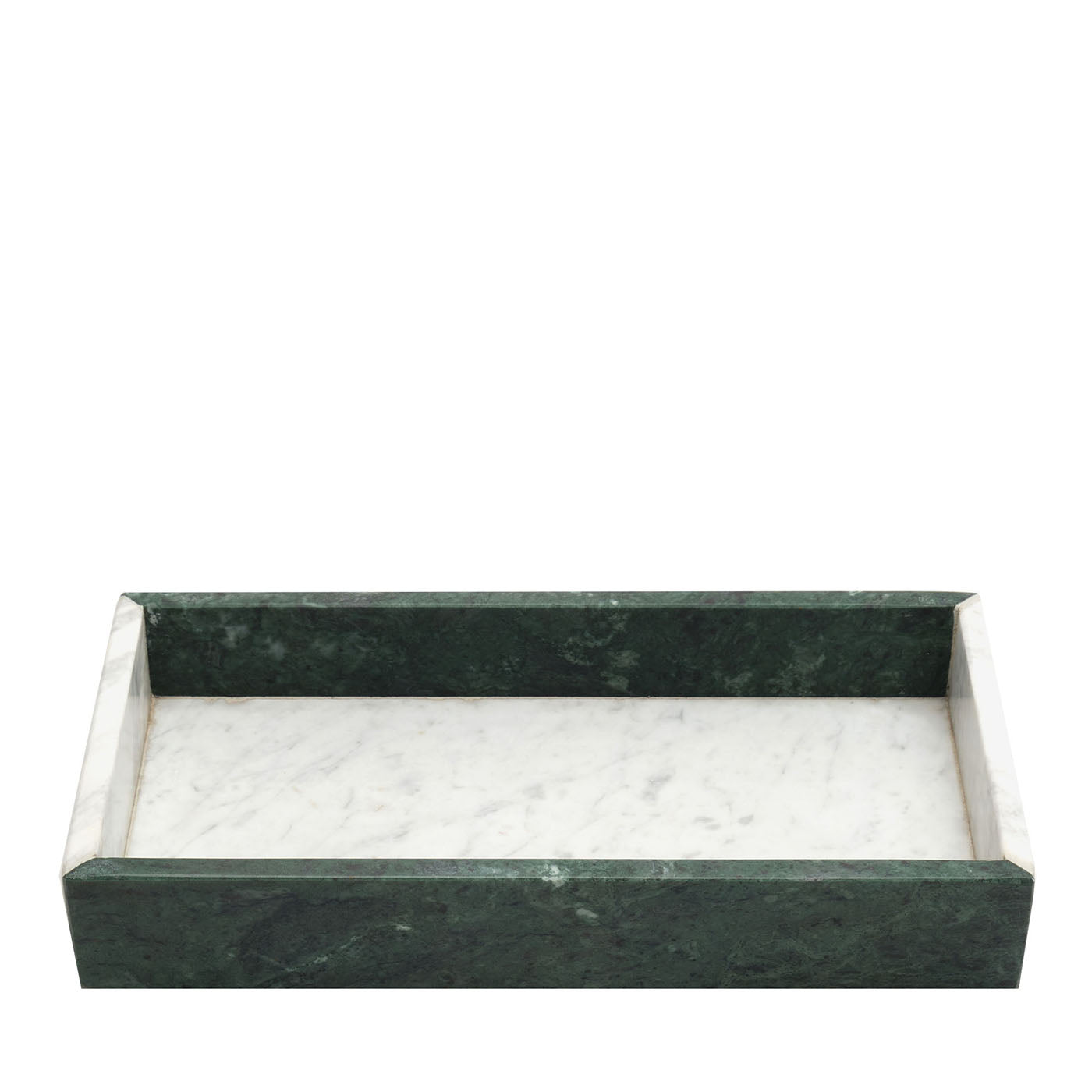 Plateau en marbre de Carrare et marbre vert #2 - Vue principale