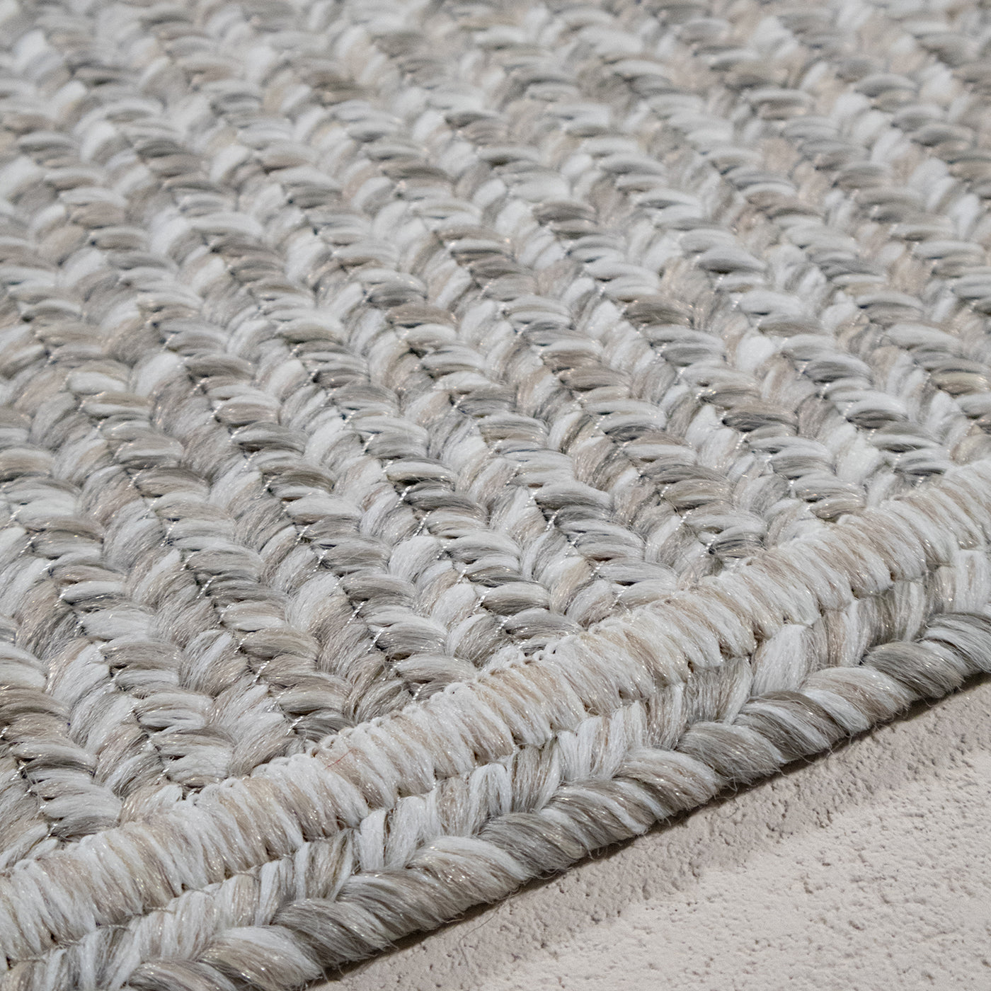 Plain Ivory Polypropylene In&Outdoor Rug by Amini Studio - Alternative view 4