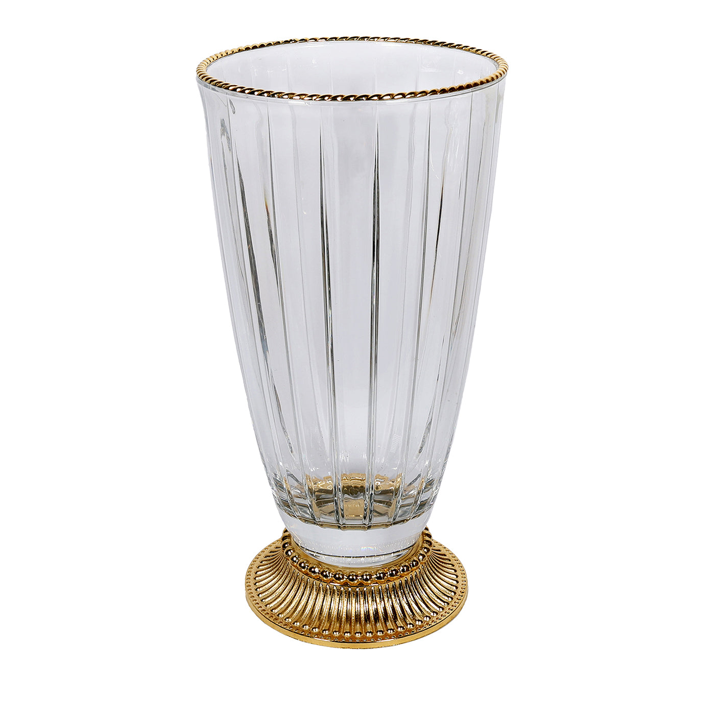 Accademia Glass Vase with 24K Golda - Main view