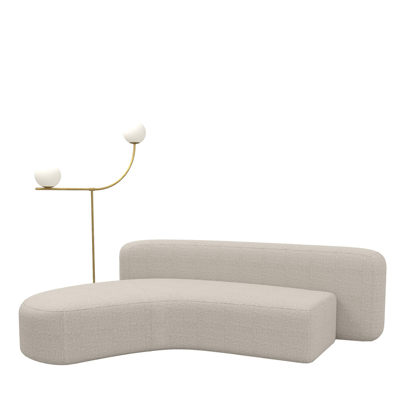 Mythos Left Sofa with Pins Lamp - Main view