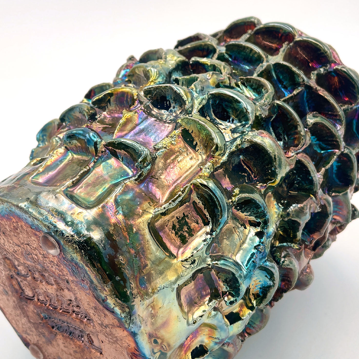 Onda Iridescent Metallic Raku Vase #4 - Alternative view 5