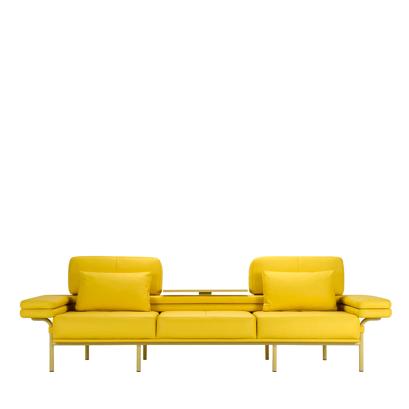 Leo 3-Seater Yellow Sofa with Top by Daria Zinovatnaya - Main view