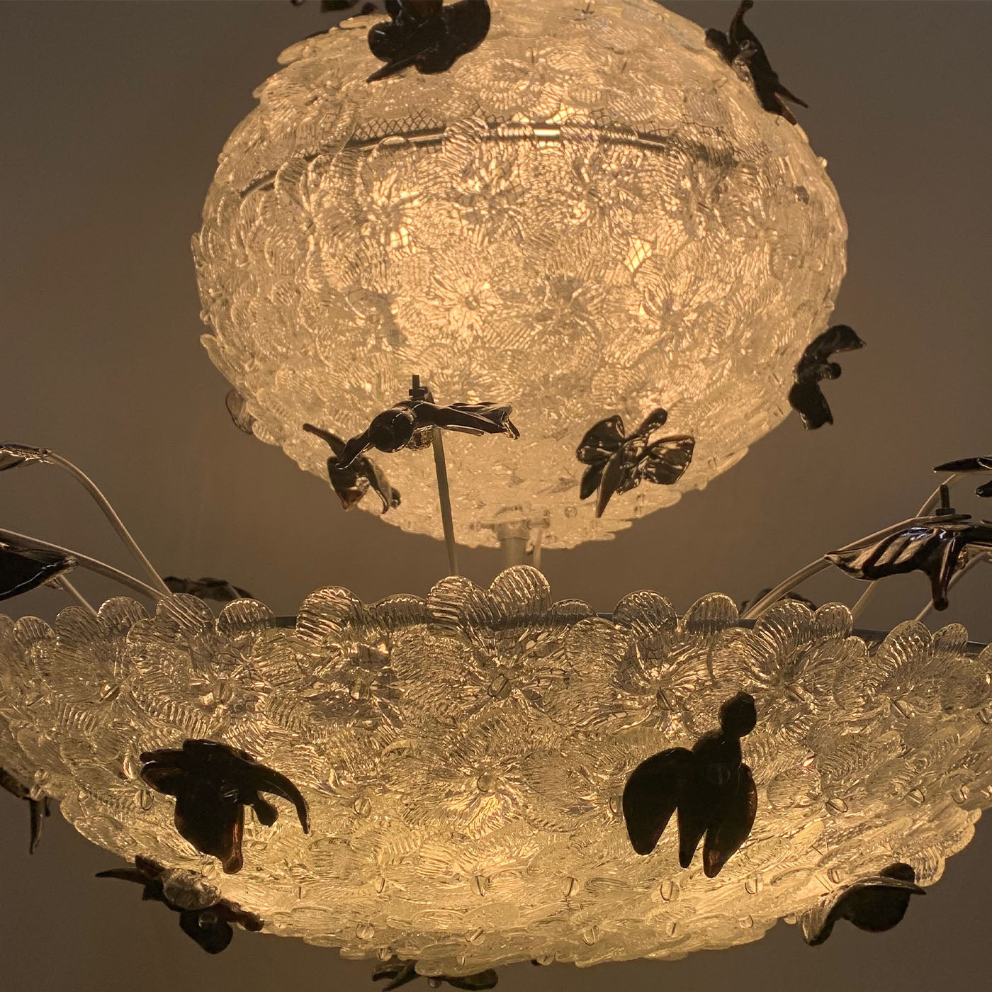 Lampadario in vetro di Murano Fiori - Vista alternativa 3