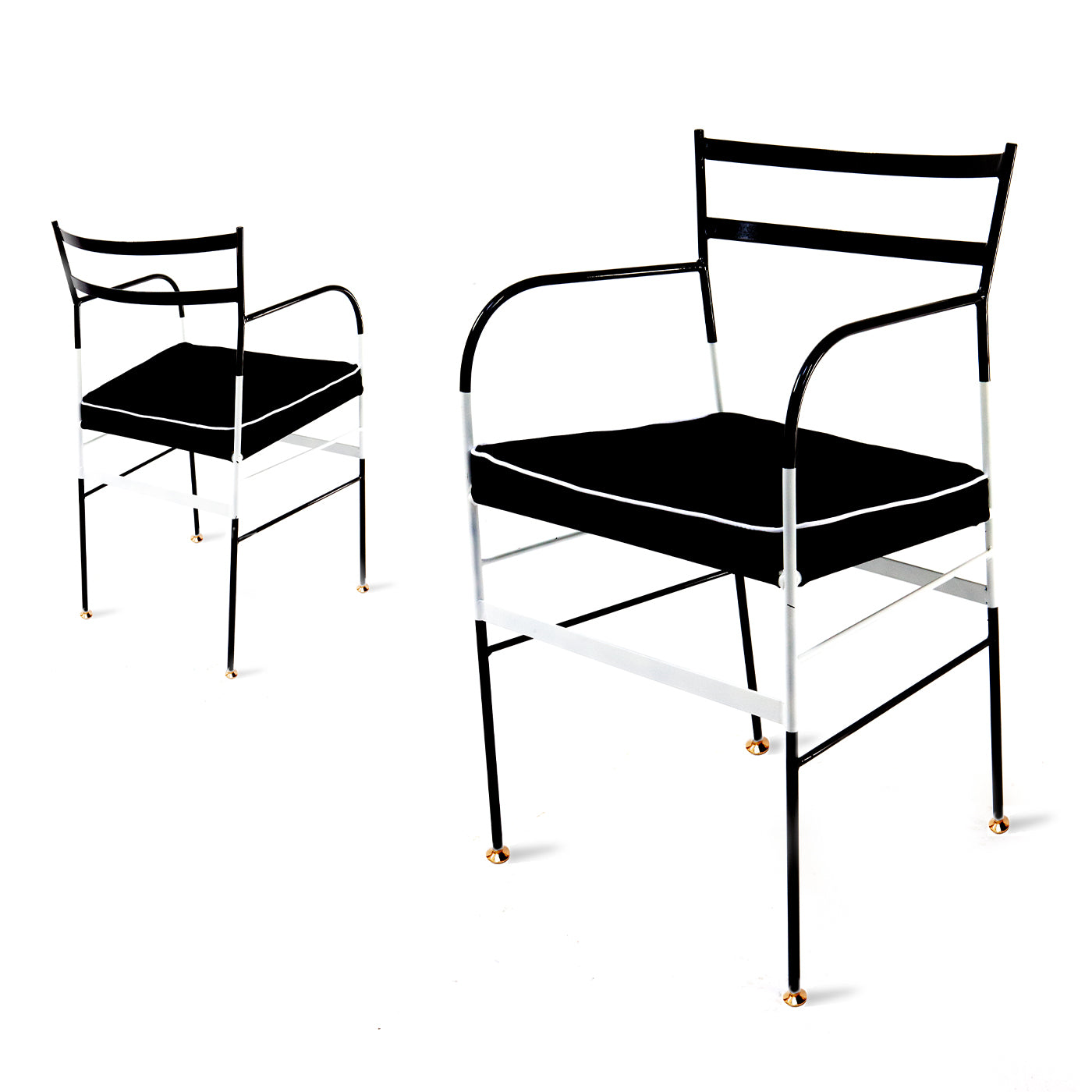 Set of 2 Paul Black & White Chairs - Alternative view 4