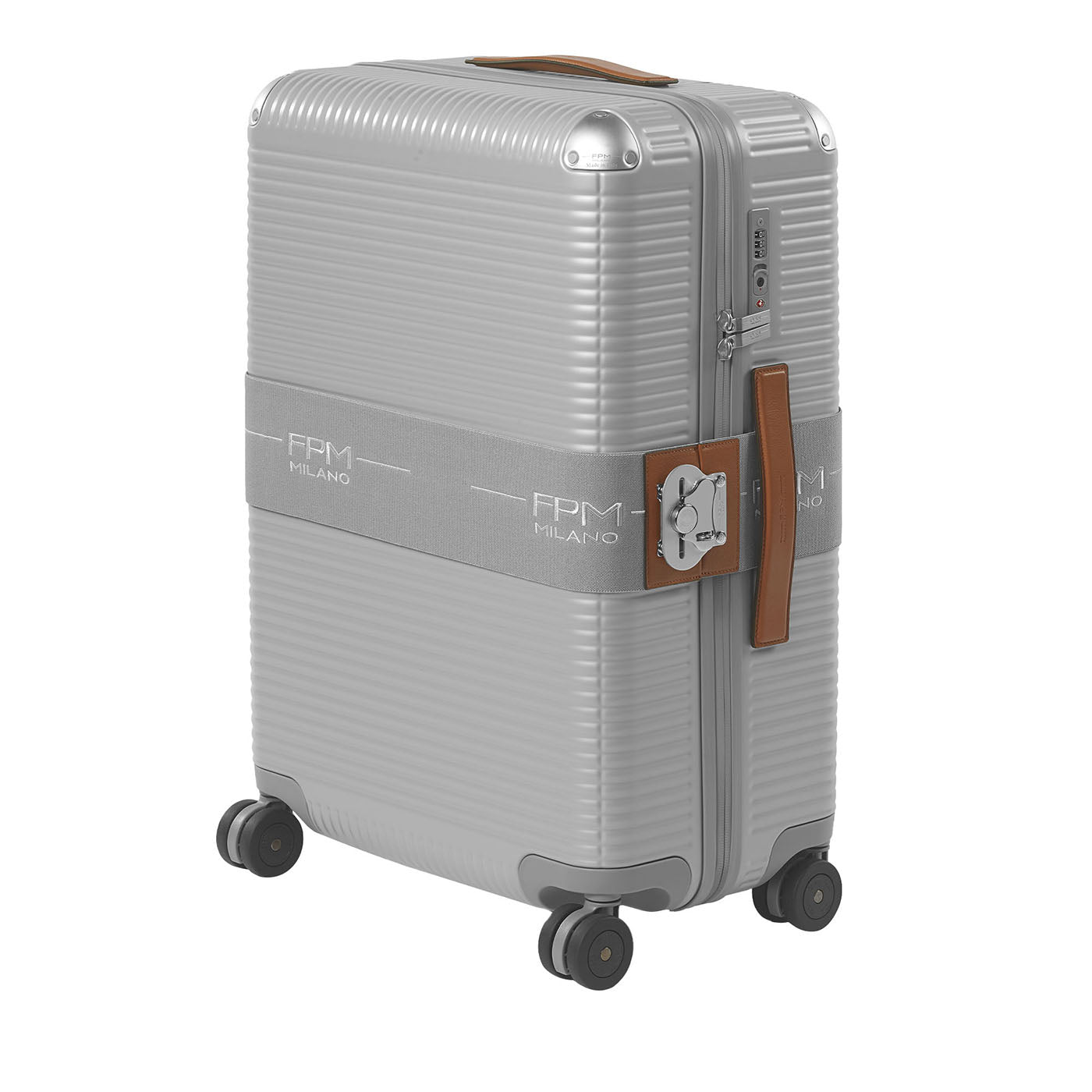 Bank Zip Deluxe Gray Spinner 68 Luggage - Main view