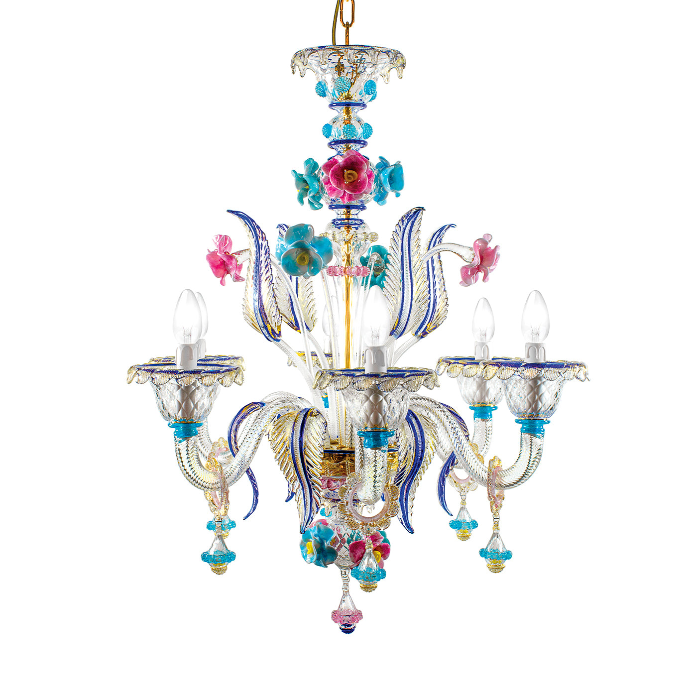 Blooming 6-Light Multicolor Chandelier - Main view