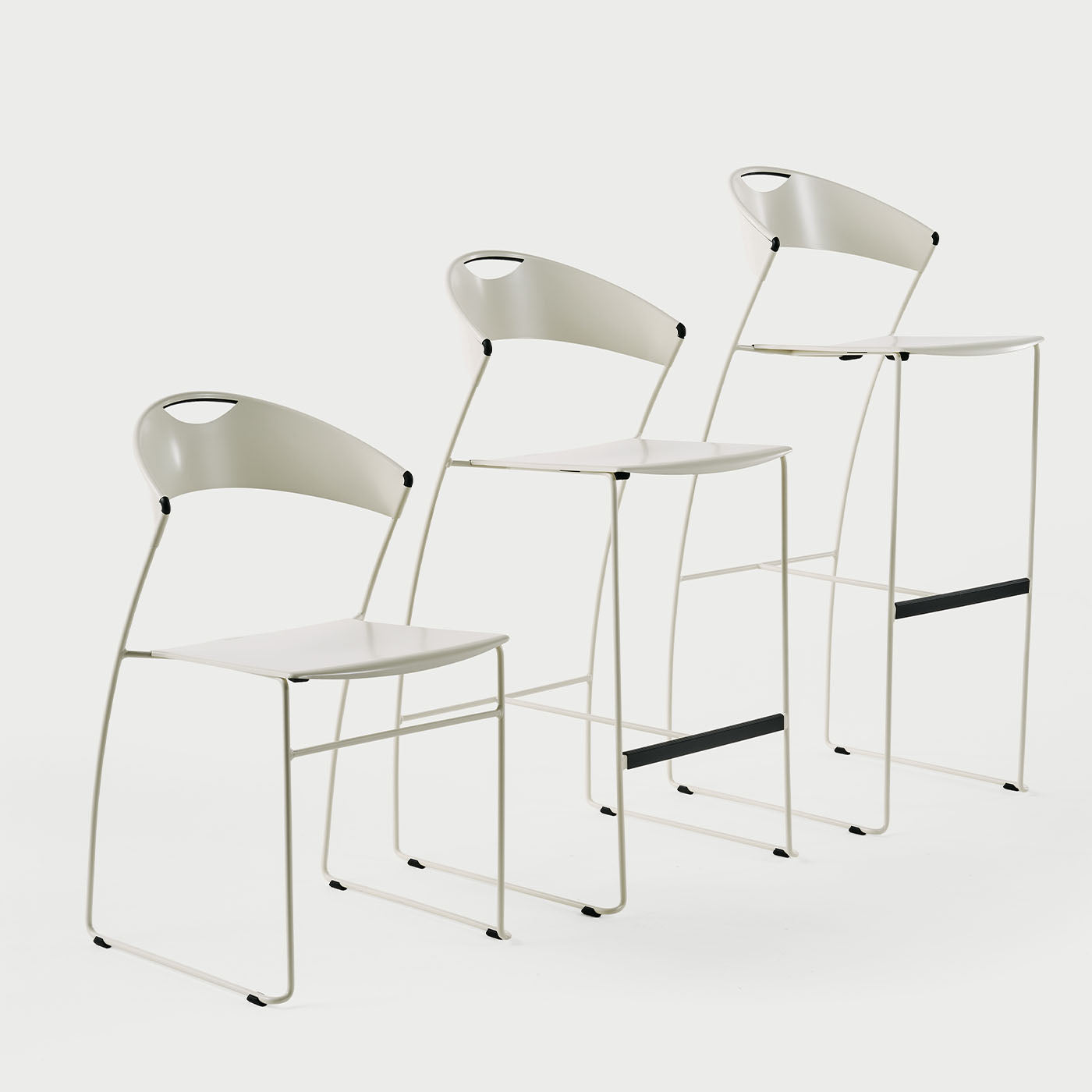 Juliette White Metal Chair by Hannes Wettstein - Alternative view 4