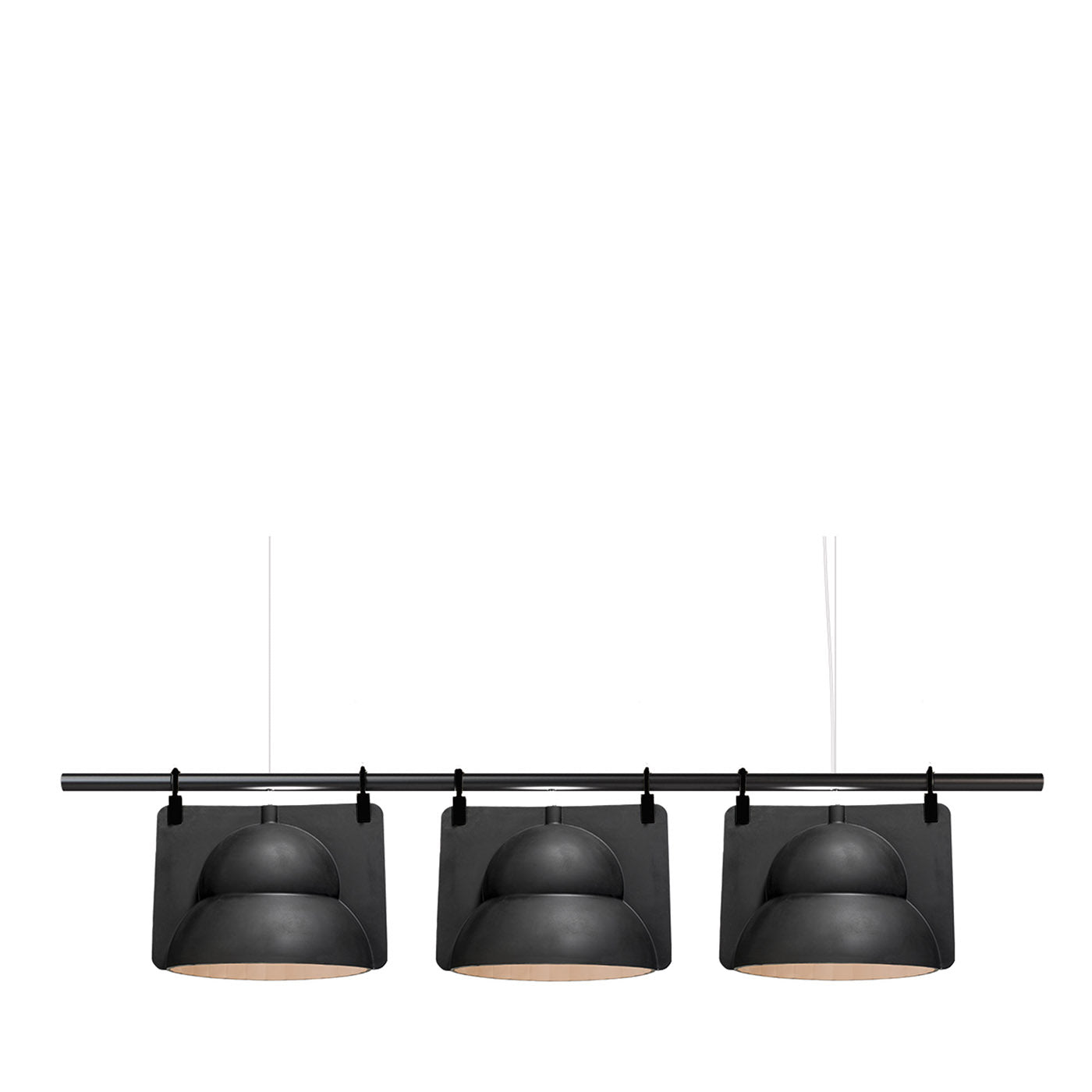  Black Street Lamp Hang Trio Ceiling Lamp - Main view